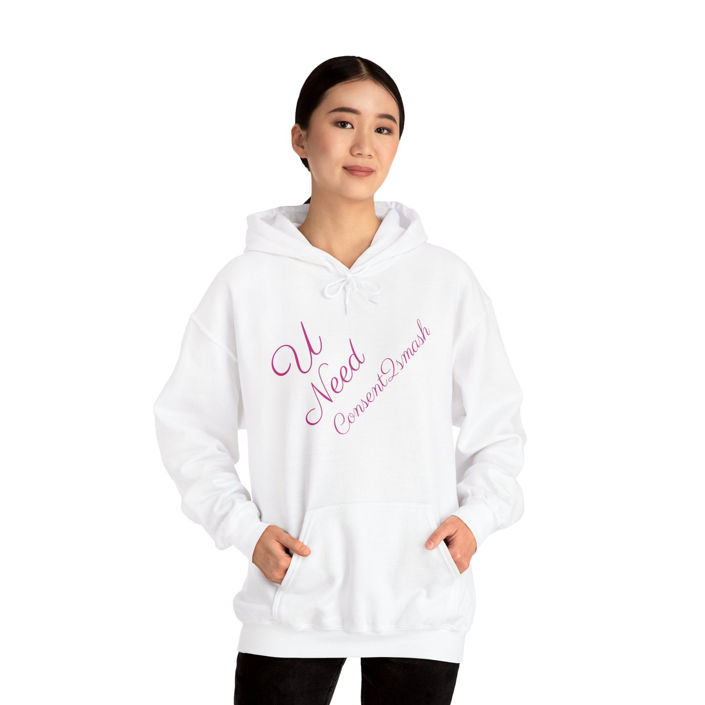 Consent to Smash Hooded Sweatshirt, Cozy Hoodie, Unisex Casual Wear, Streetwear, Gifts for Friends, Fun Party Outfit, Statements