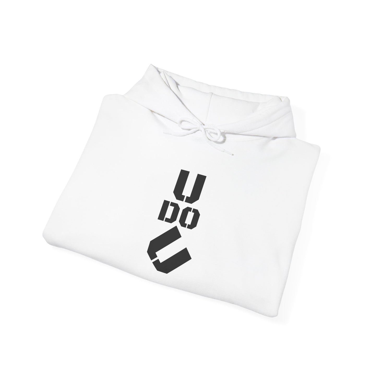 Unisex Heavy Blend Hoodie with Unique 'U DO U' Design, Perfect for Casual Wear, Gift for Friends, and Cozy Nights in