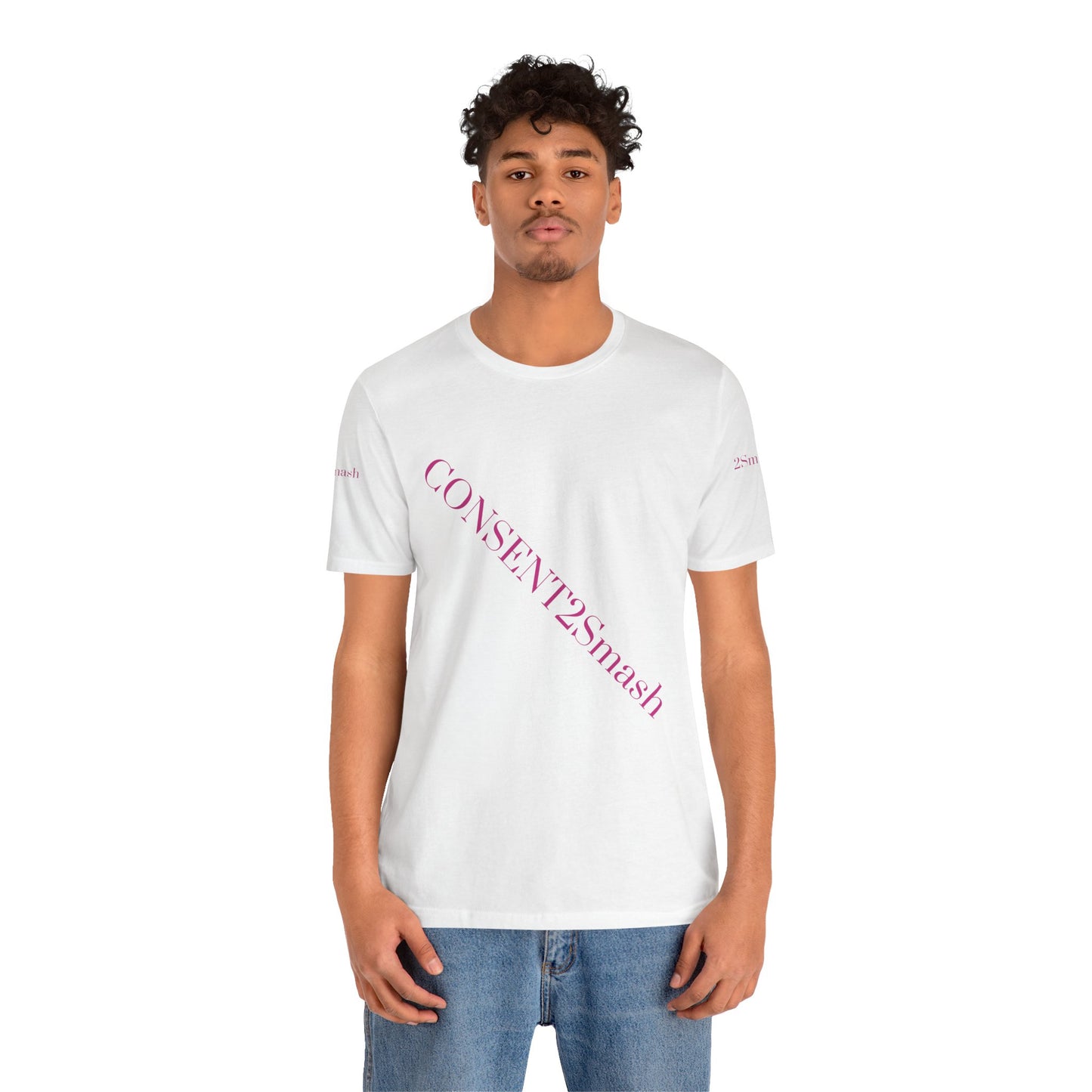 Consent 2 Smash Tee - Unisex Jersey Short Sleeve T-Shirt, Empowerment Apparel, Gender Equality, Affirmative Consent, LGBTQ+ Pride