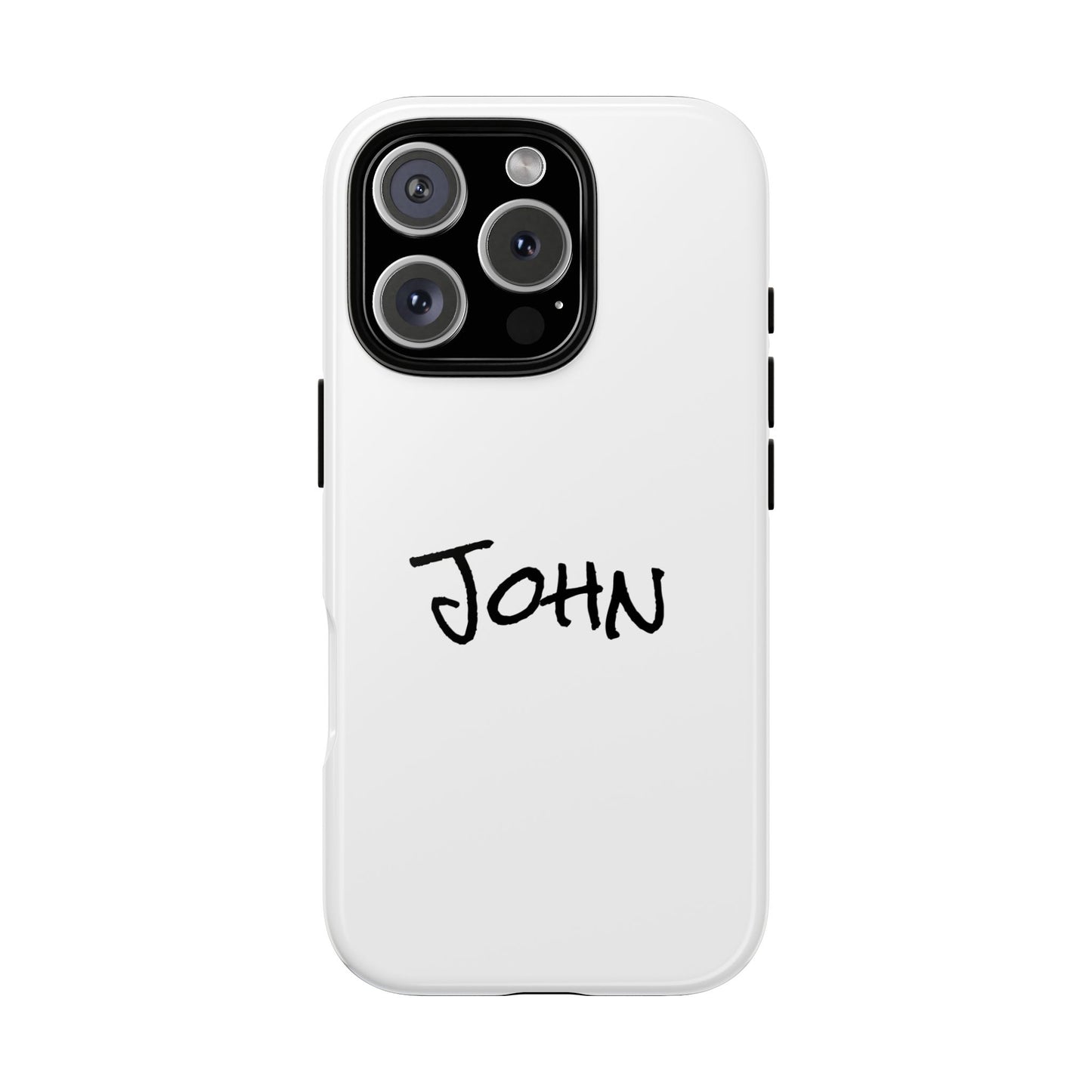 Personalized Phone Case for John, Custom Tough Phone Cover, Gift for Him, Unique Name Case, Durable Mobile Accessory