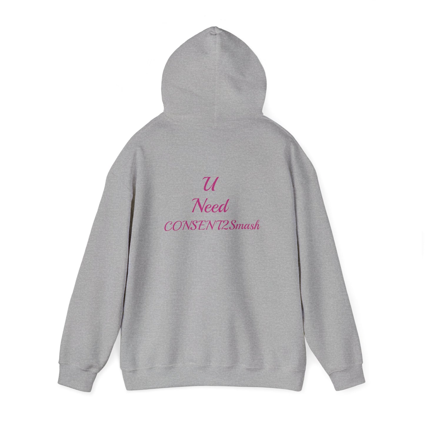 Consent to Smash Hooded Sweatshirt, Cozy Hoodie, Unisex Casual Wear, Streetwear, Gifts for Friends, Fun Party Outfit, Statements