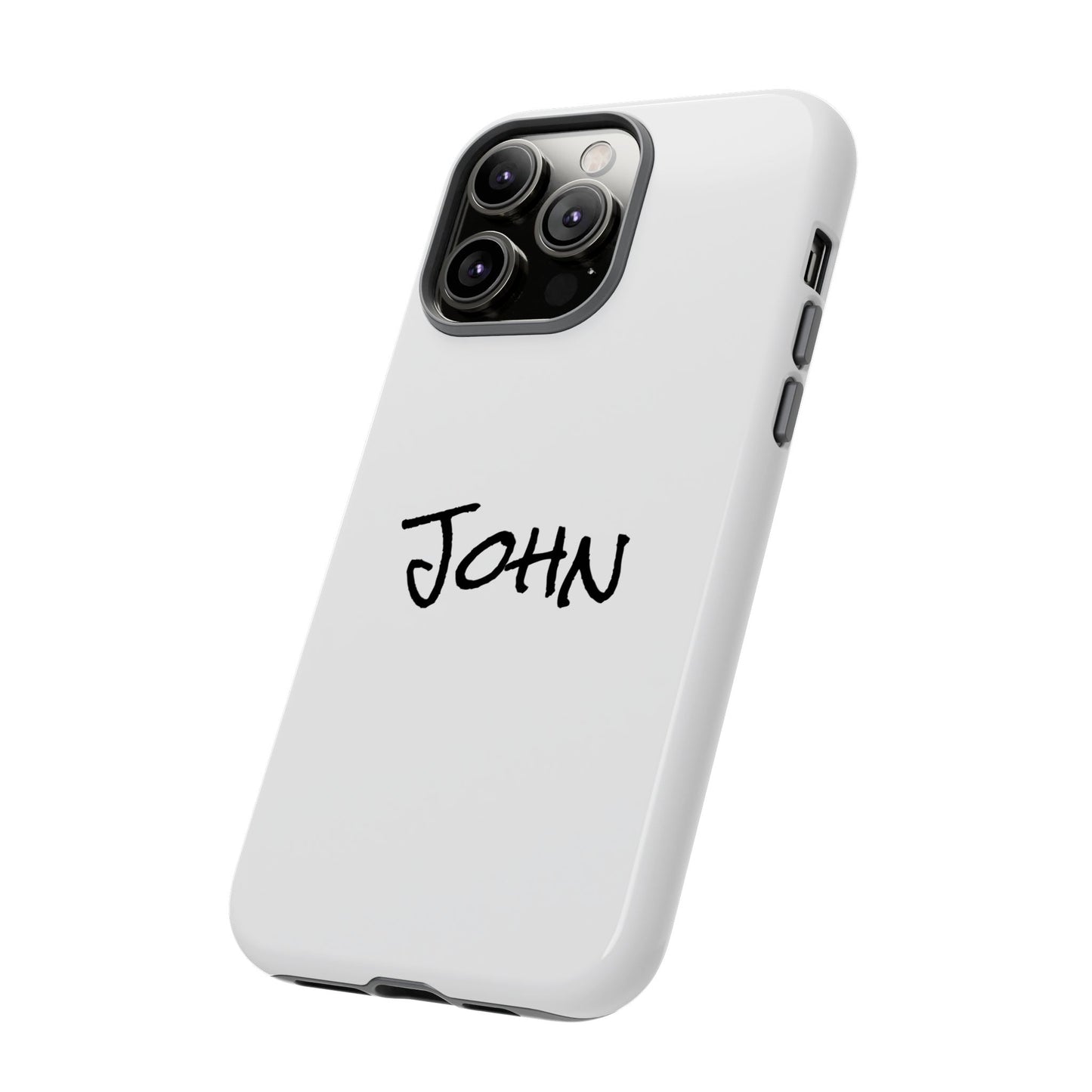 Personalized Phone Case for John, Custom Tough Phone Cover, Gift for Him, Unique Name Case, Durable Mobile Accessory
