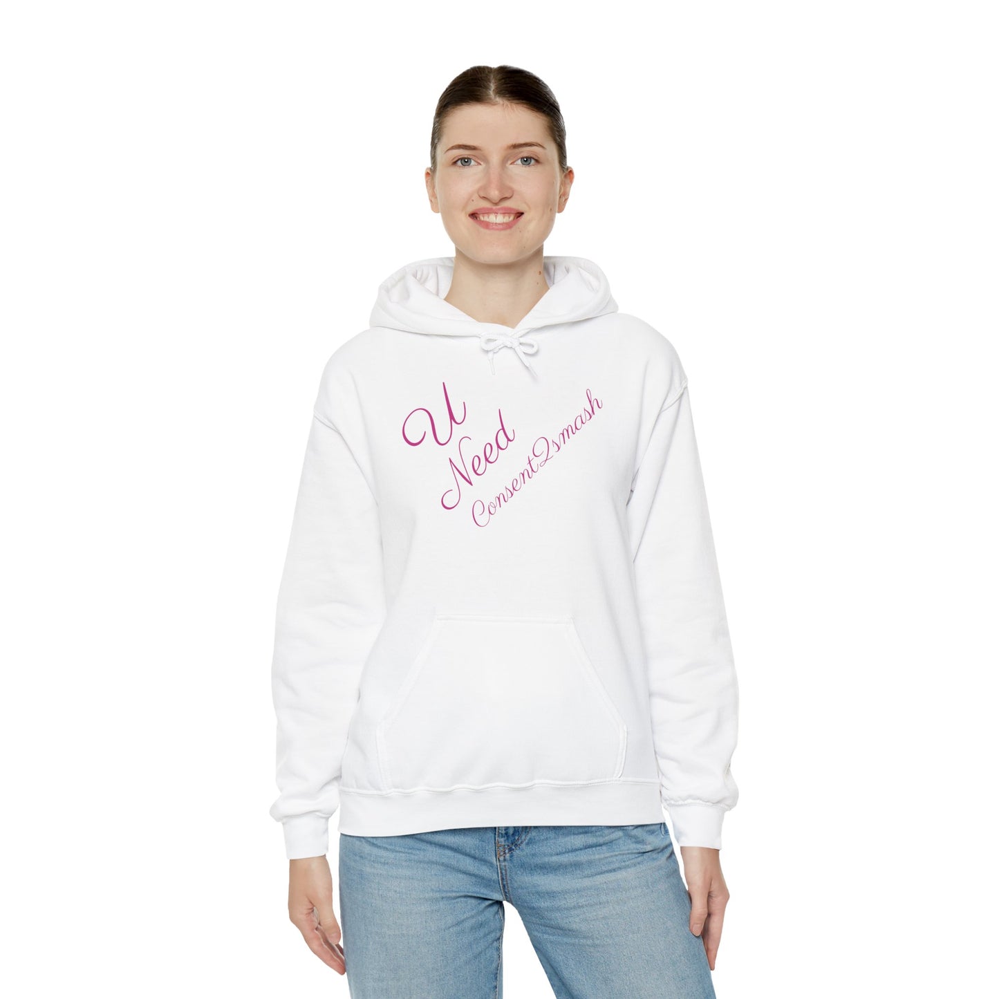 Consent to Smash Hooded Sweatshirt, Cozy Hoodie, Unisex Casual Wear, Streetwear, Gifts for Friends, Fun Party Outfit, Statements