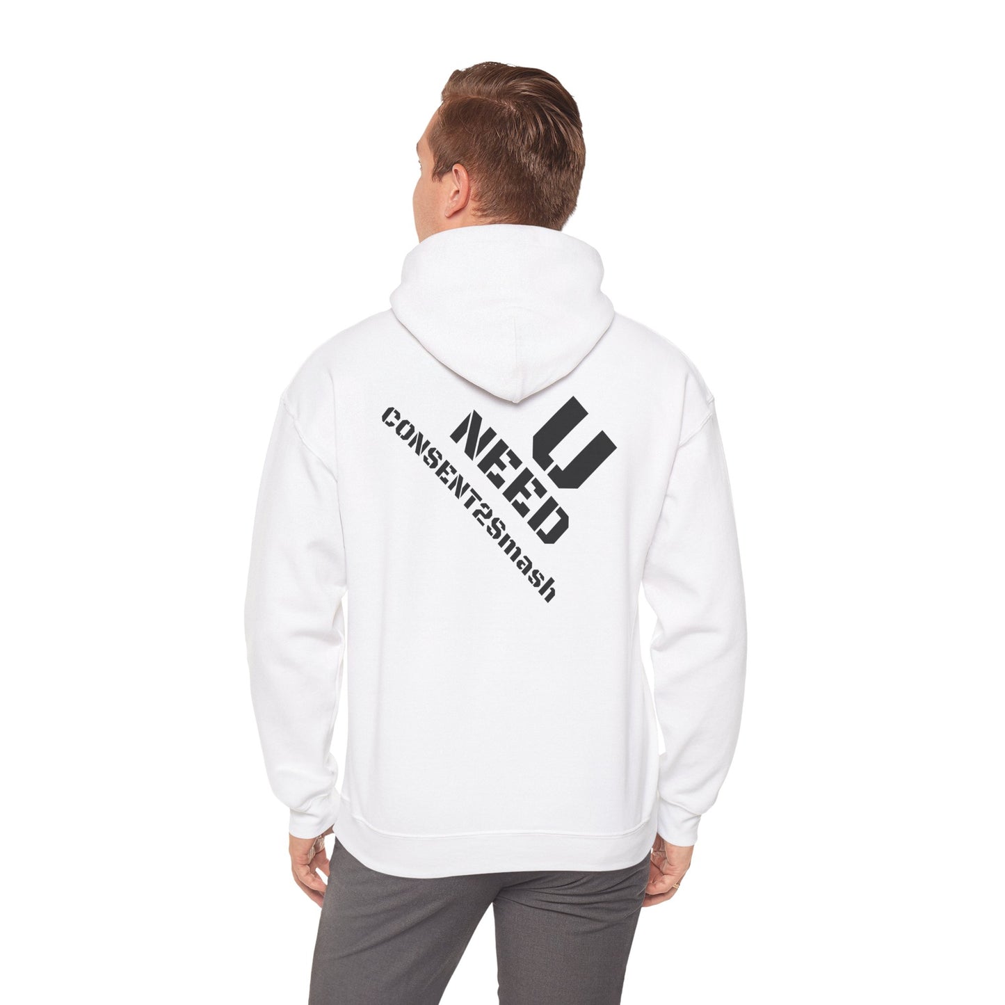 Consent to Smash Hoodie | Unisex Heavy Blend Sweater, Casual Wear, Gift for Gamers, Streetwear Hoodie, Unique Trendy Clothing