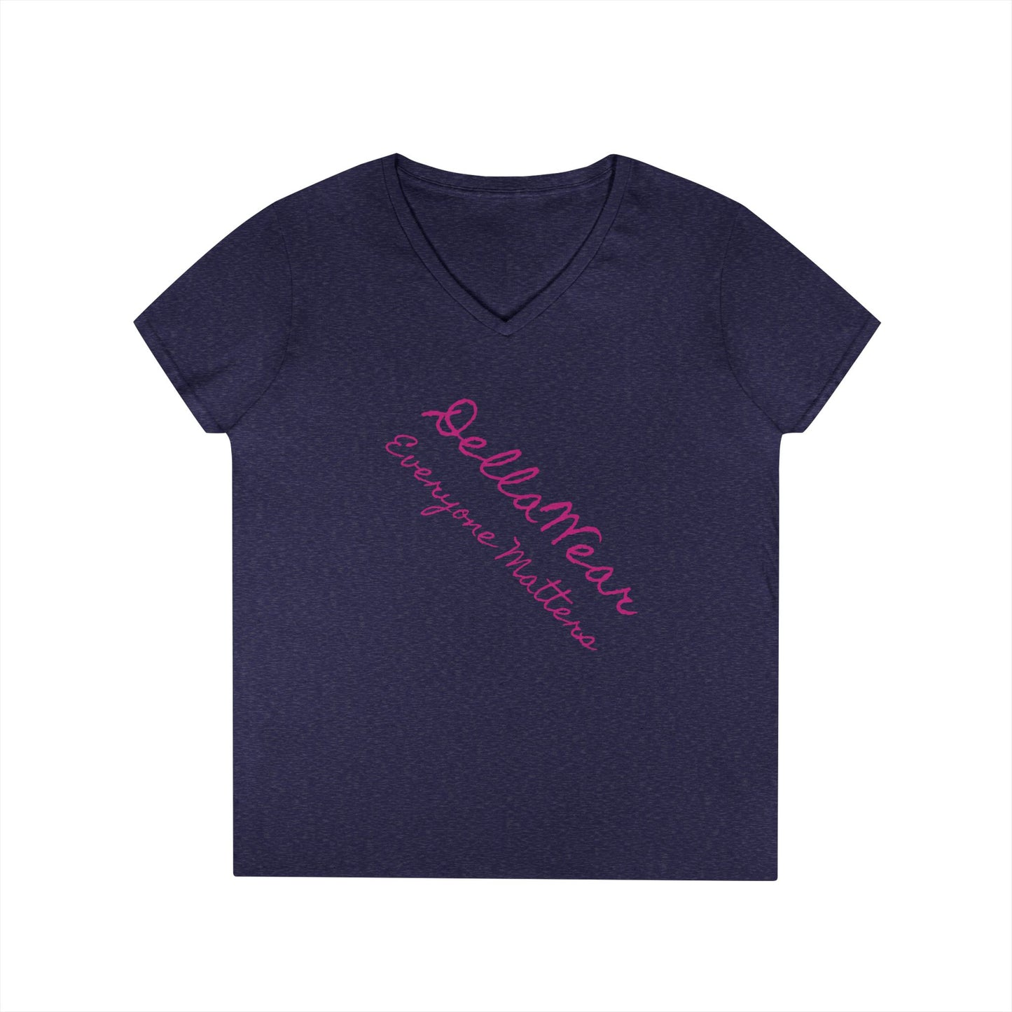 Empowering Ladies' V-Neck T-Shirt - Everyone Matters | Casual Wear, Gift for Her, Motivational Apparel, Inspirational Fashion
