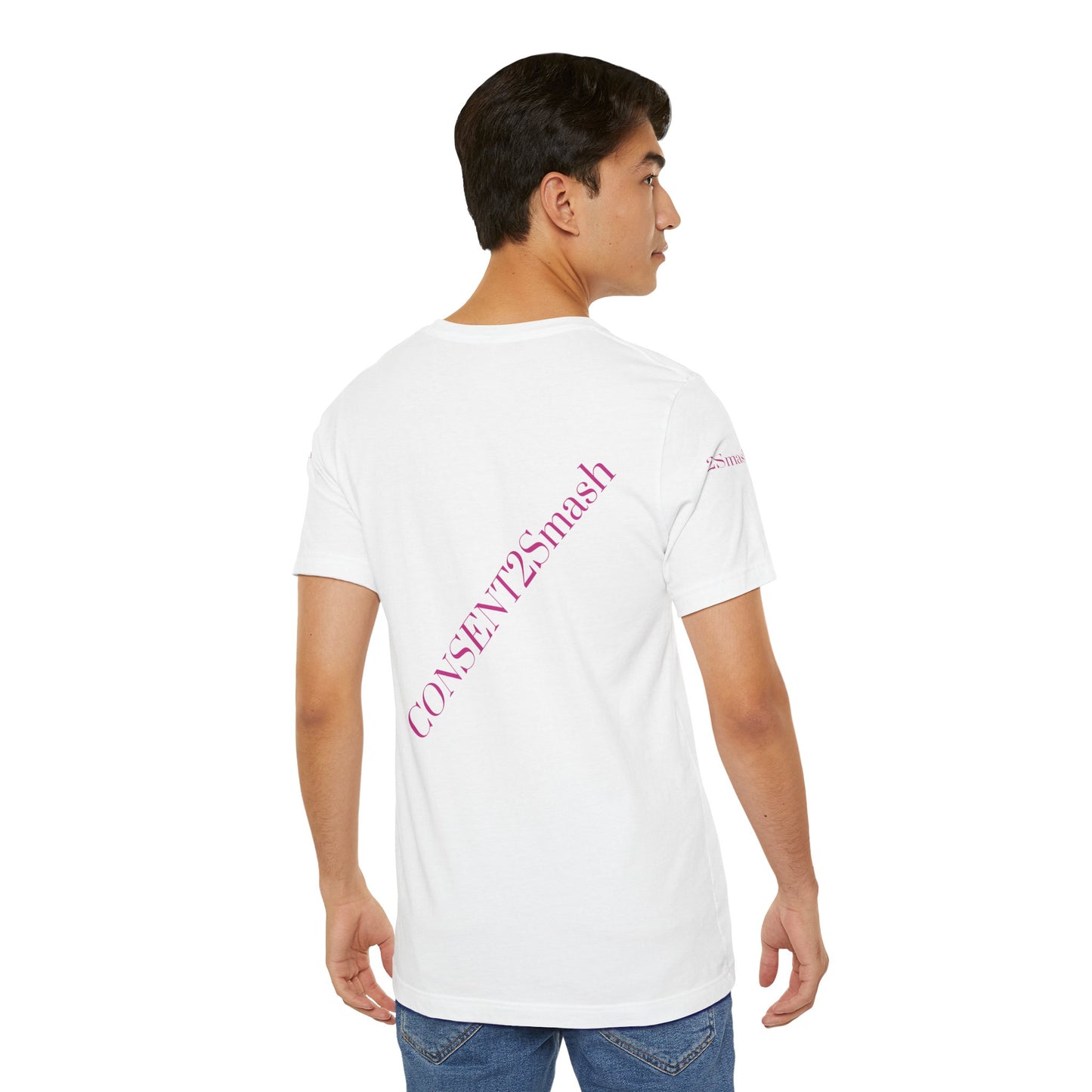 Consent 2 Smash Tee - Unisex Jersey Short Sleeve T-Shirt, Empowerment Apparel, Gender Equality, Affirmative Consent, LGBTQ+ Pride