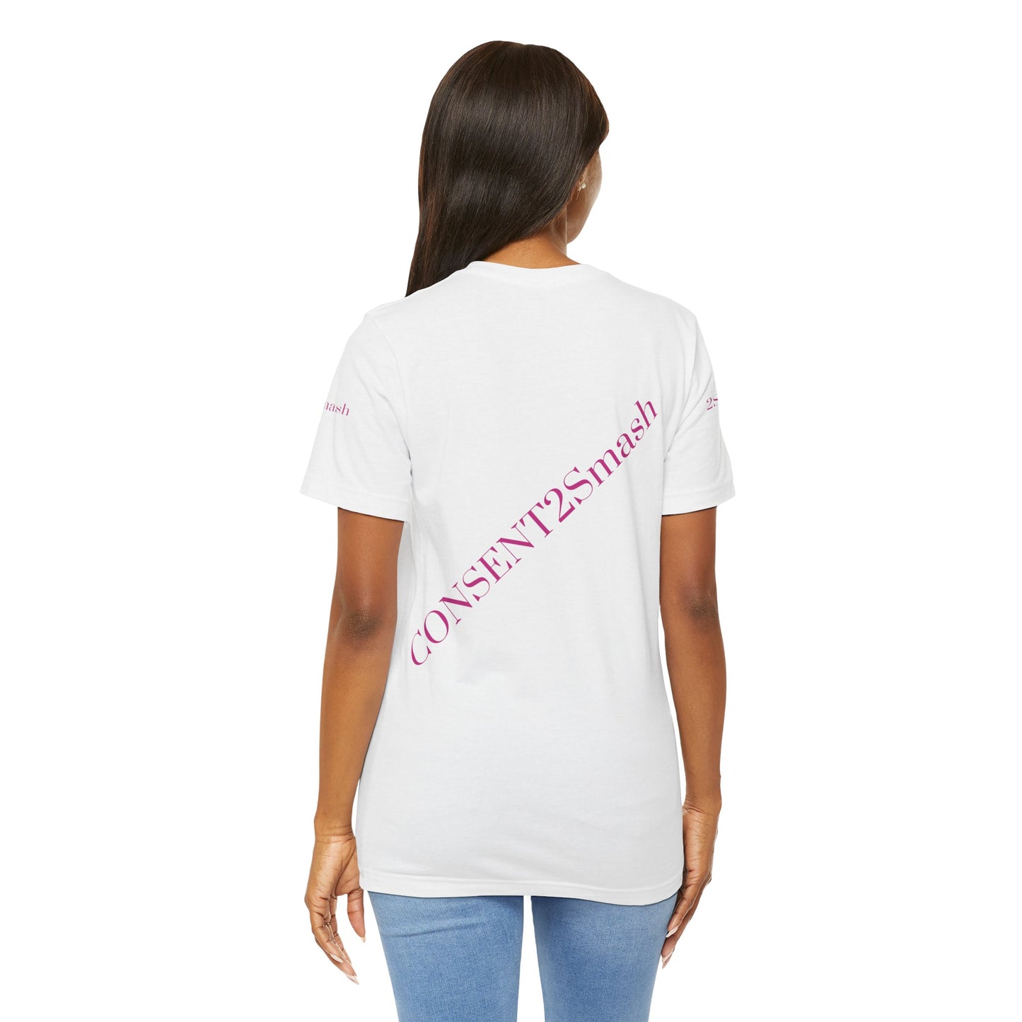Consent 2 Smash Tee - Unisex Jersey Short Sleeve T-Shirt, Empowerment Apparel, Gender Equality, Affirmative Consent, LGBTQ+ Pride