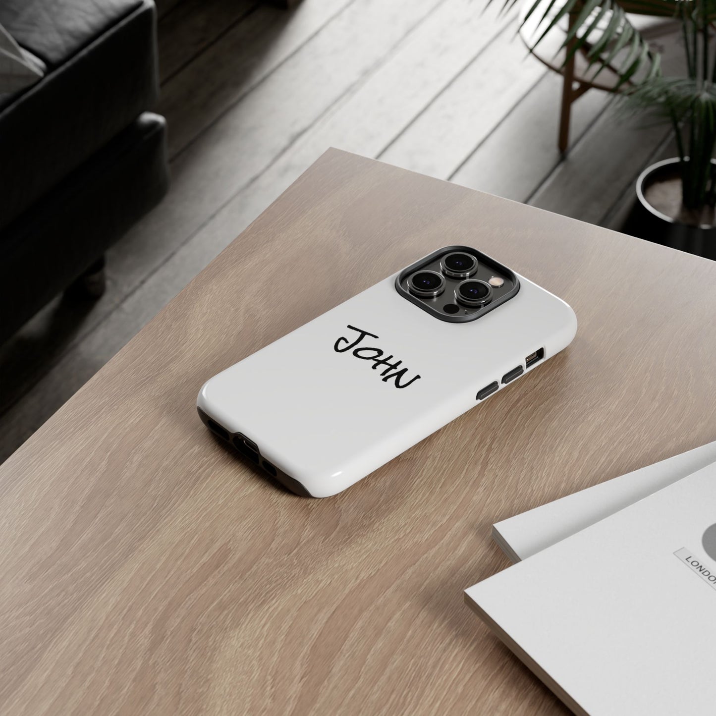 Personalized Phone Case for John, Custom Tough Phone Cover, Gift for Him, Unique Name Case, Durable Mobile Accessory
