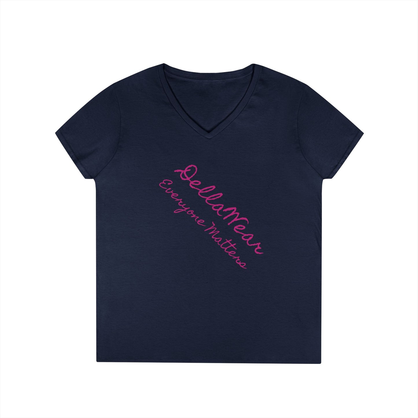 Empowering Ladies' V-Neck T-Shirt - Everyone Matters | Casual Wear, Gift for Her, Motivational Apparel, Inspirational Fashion
