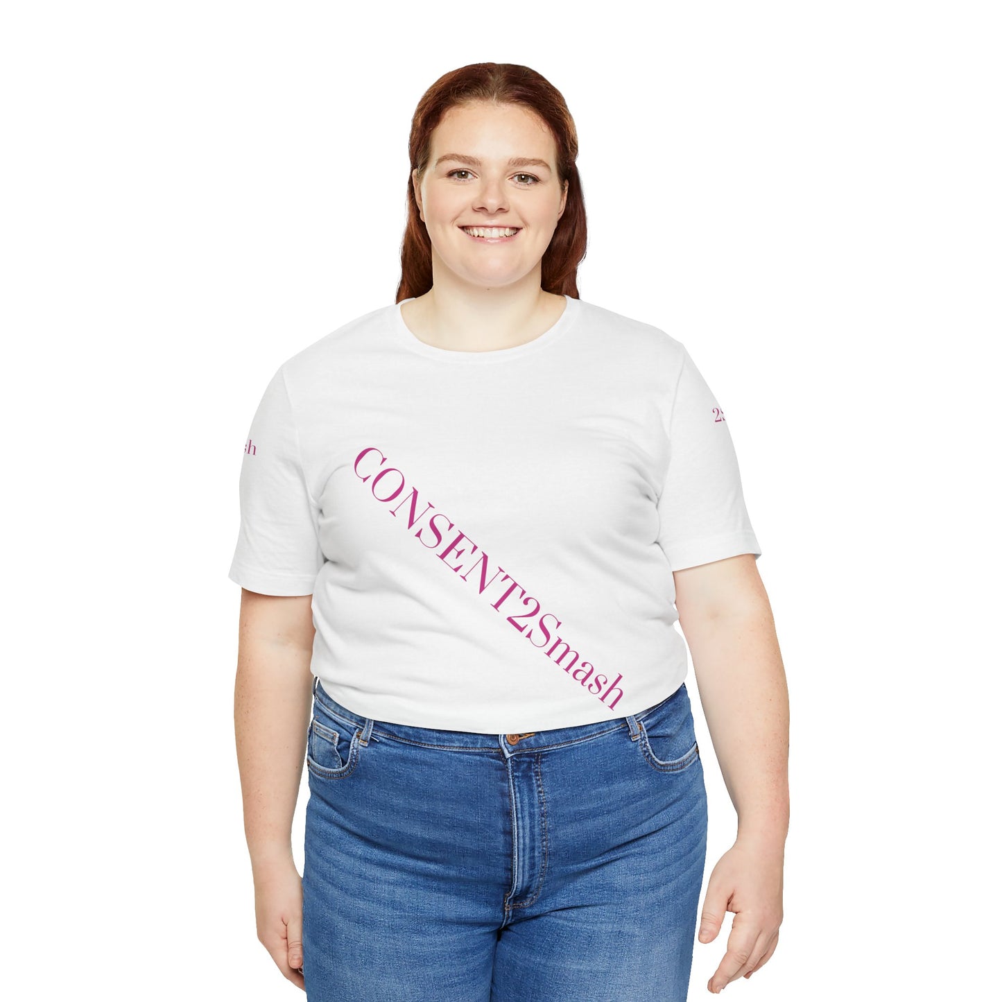 Consent 2 Smash Tee - Unisex Jersey Short Sleeve T-Shirt, Empowerment Apparel, Gender Equality, Affirmative Consent, LGBTQ+ Pride