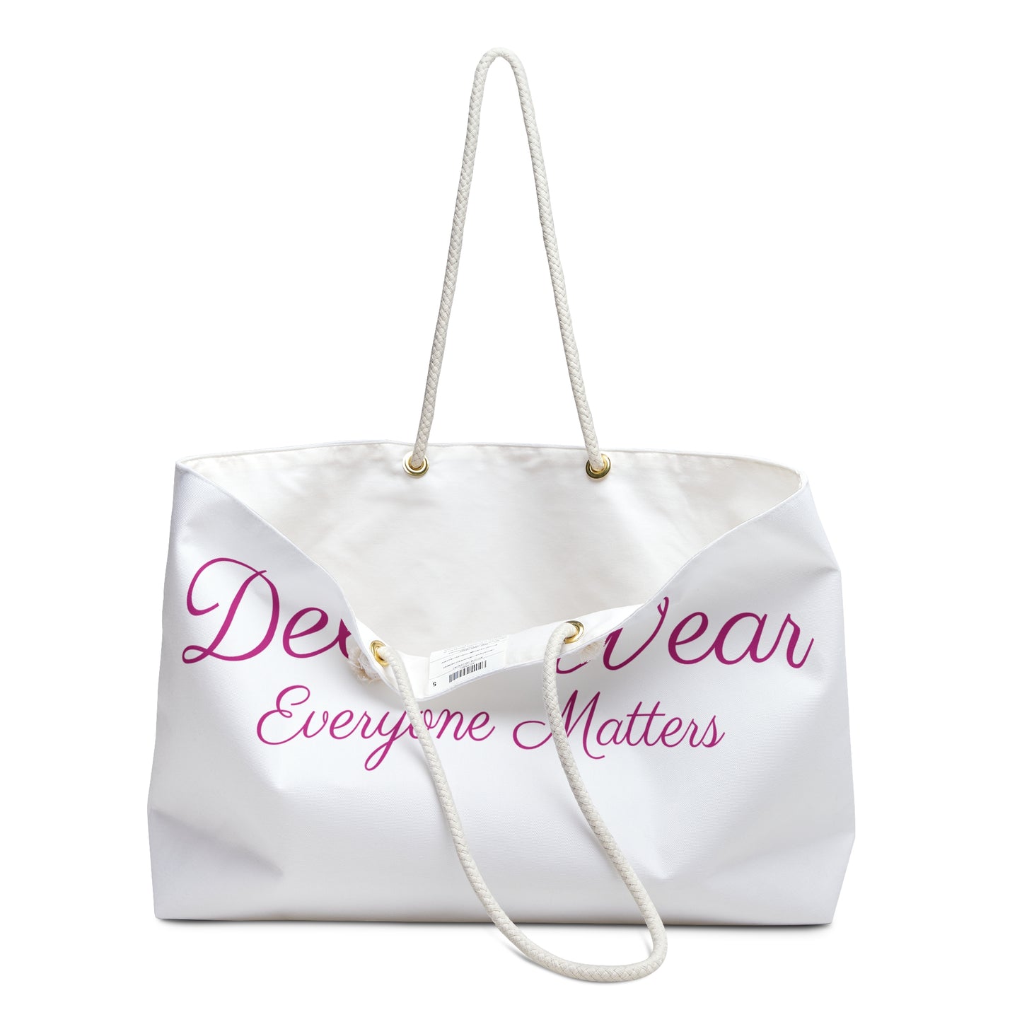 DellaWear Weekender Bag - Everyone Matters Tote, Stylish Travel Bag, Large Carry-On, Beach Bag, Weekend Getaway Accessory