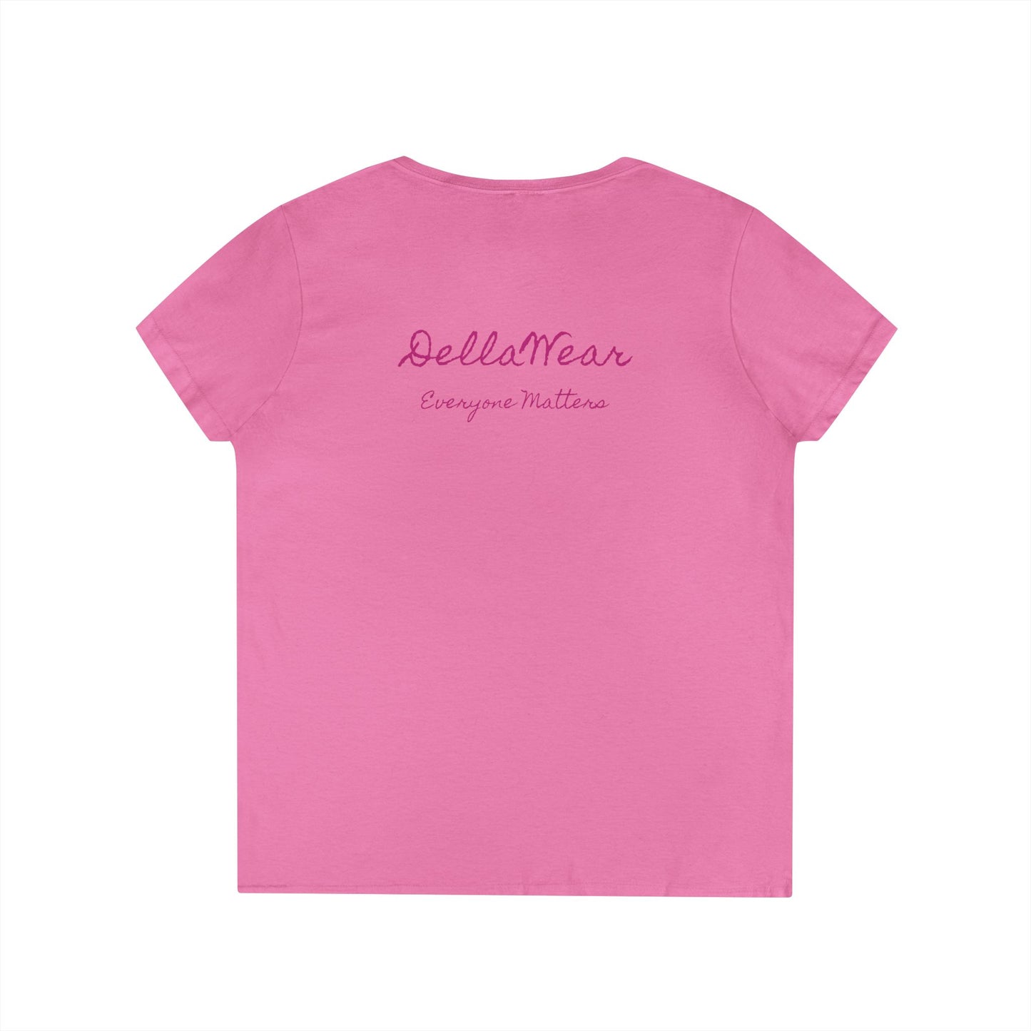 Empowering Ladies' V-Neck T-Shirt - Everyone Matters | Casual Wear, Gift for Her, Motivational Apparel, Inspirational Fashion