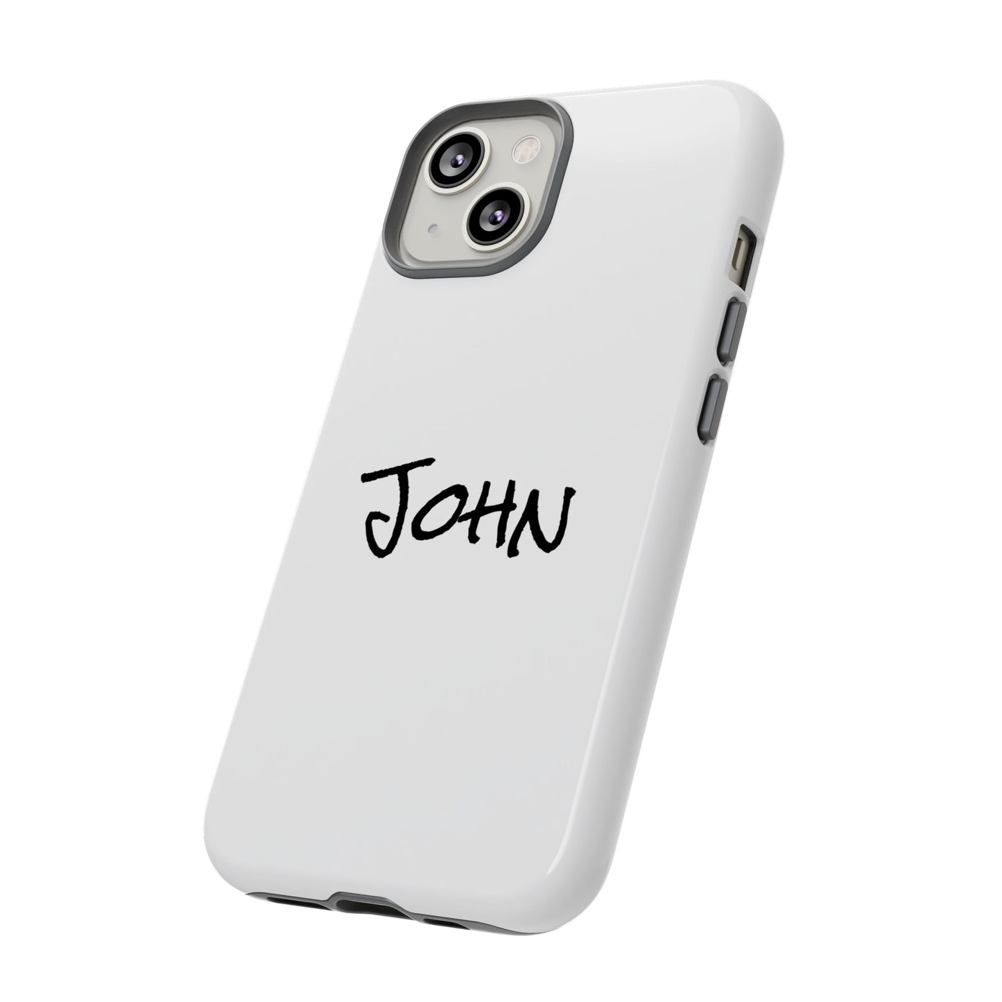 Personalized Phone Case for John, Custom Tough Phone Cover, Gift for Him, Unique Name Case, Durable Mobile Accessory
