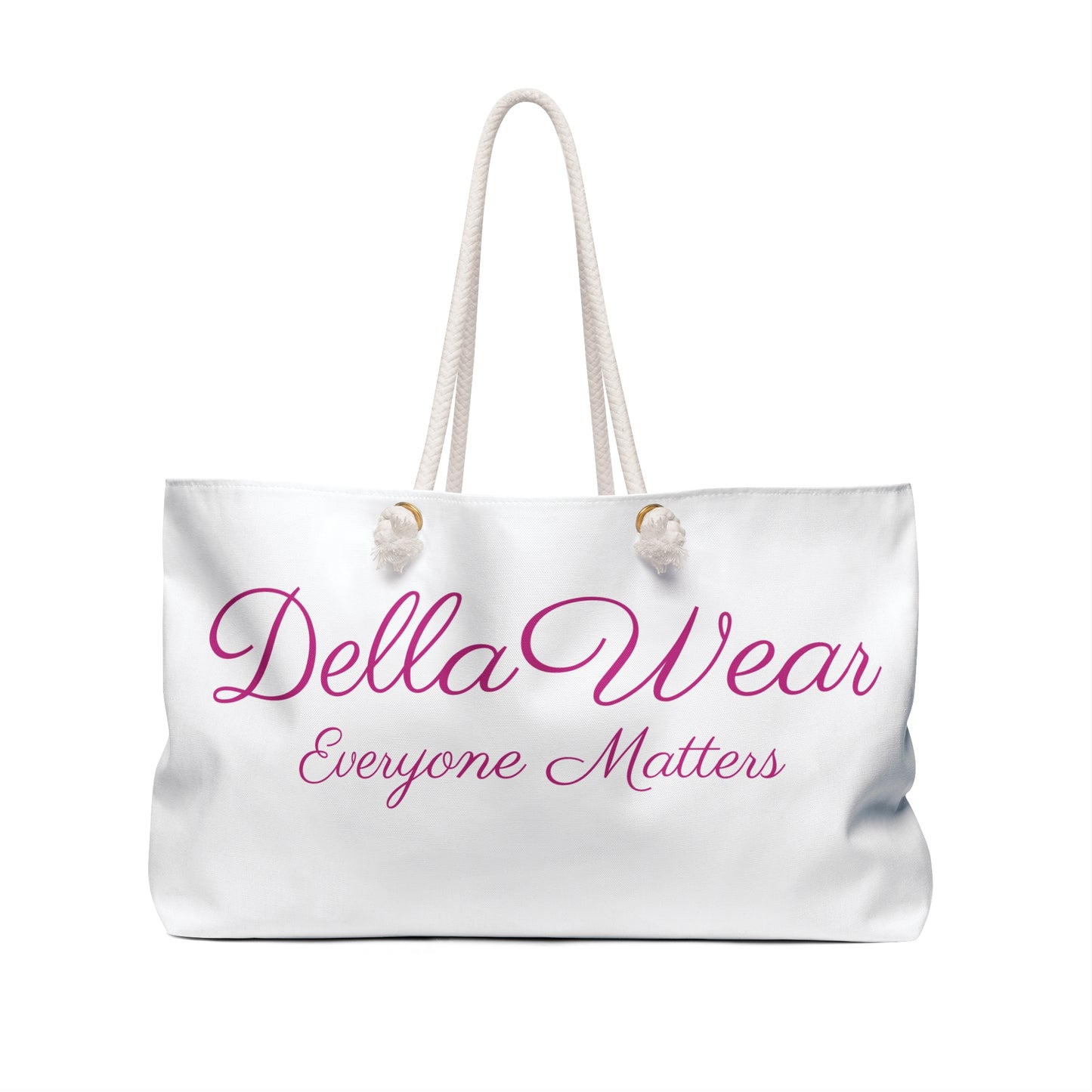 DellaWear Weekender Bag - Everyone Matters Tote, Stylish Travel Bag, Large Carry-On, Beach Bag, Weekend Getaway Accessory