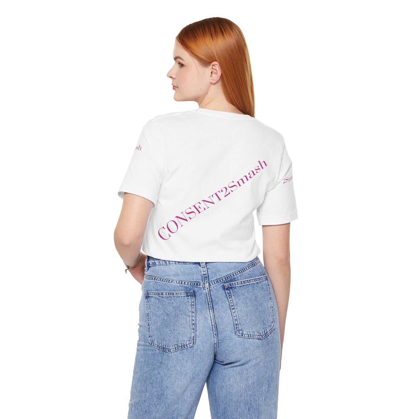 Consent 2 Smash Tee - Unisex Jersey Short Sleeve T-Shirt, Empowerment Apparel, Gender Equality, Affirmative Consent, LGBTQ+ Pride