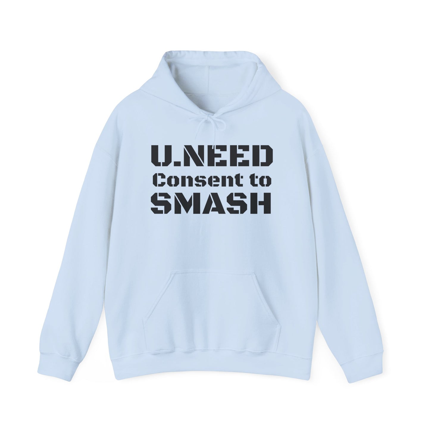Consent to Smash Hoodie | Unisex Heavy Blend Sweater, Casual Wear, Gift for Gamers, Streetwear Hoodie, Unique Trendy Clothing