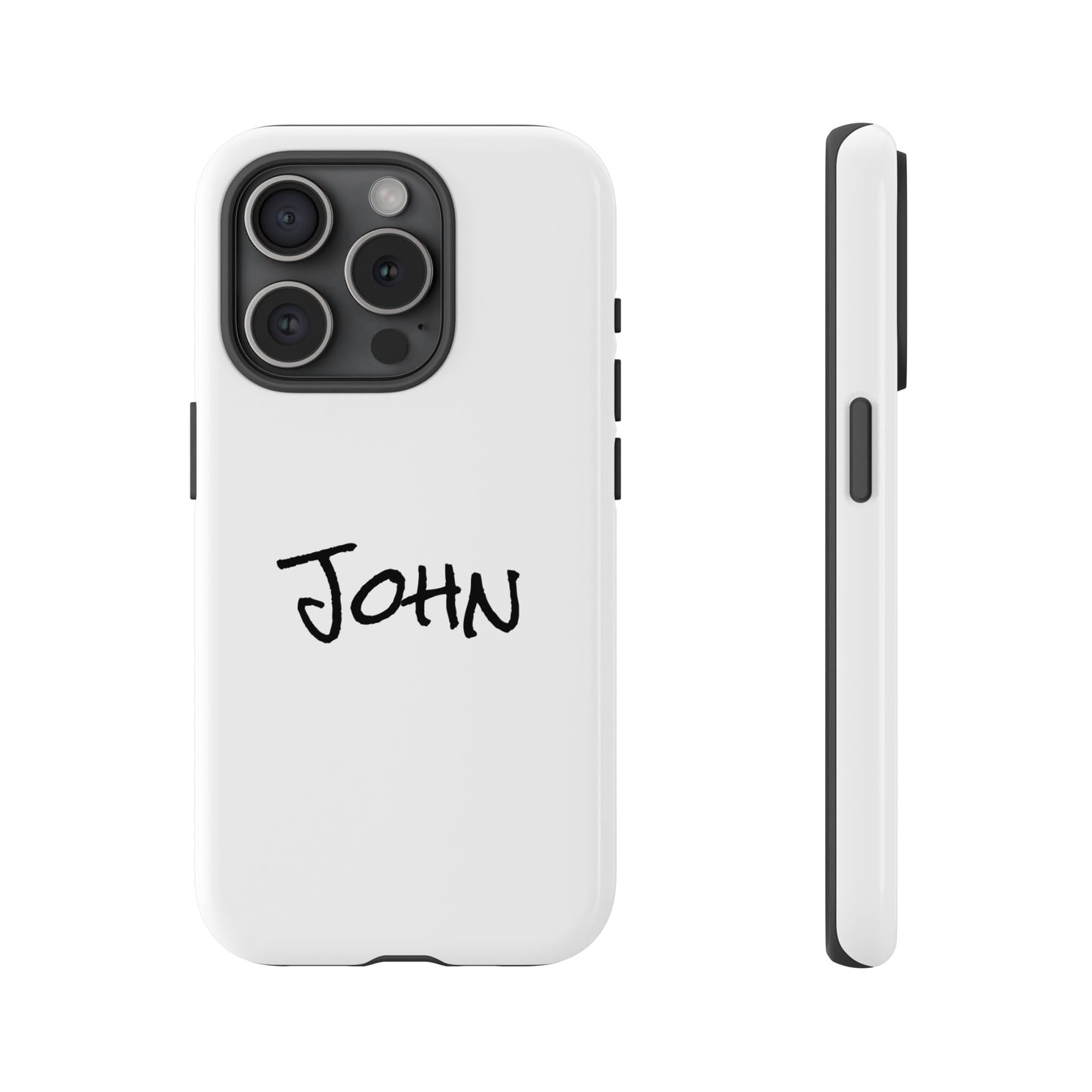 Personalized Phone Case for John, Custom Tough Phone Cover, Gift for Him, Unique Name Case, Durable Mobile Accessory