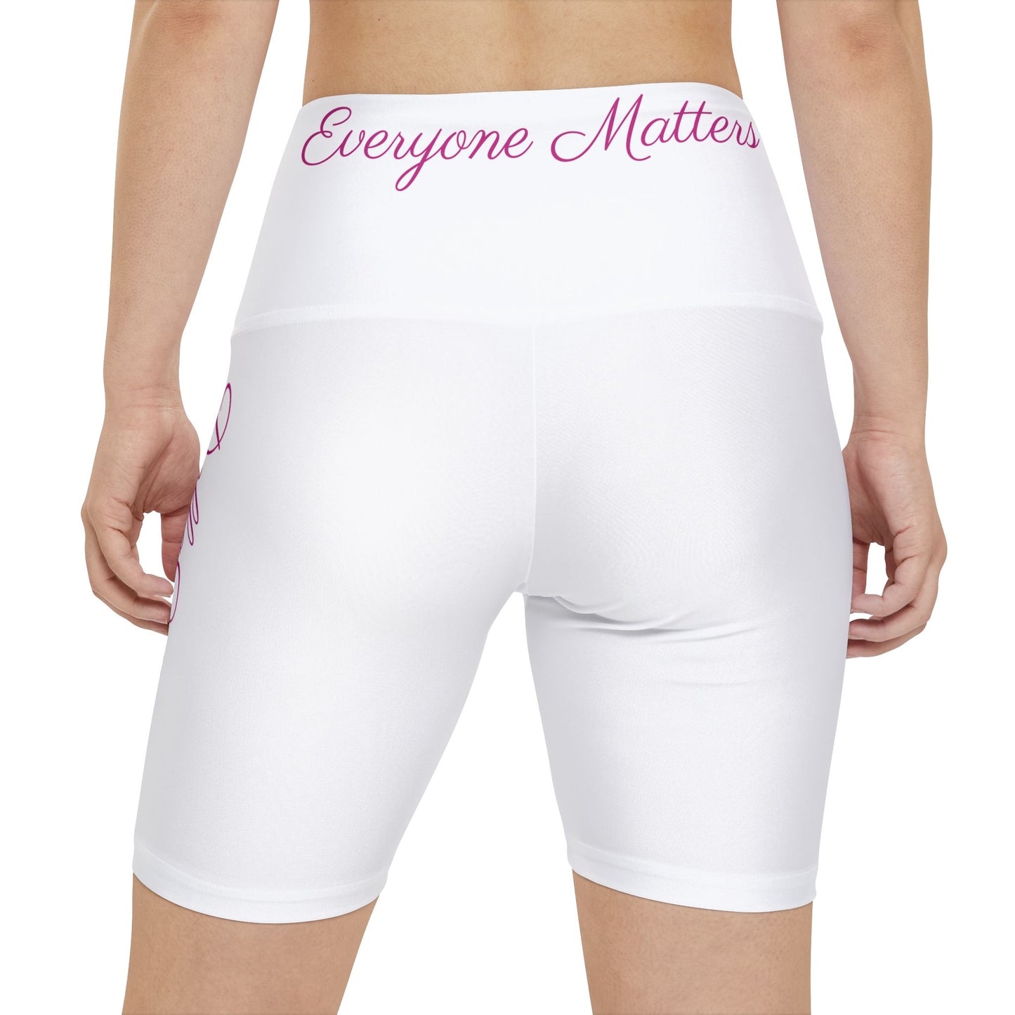 Empowering Women's Workout Shorts - Everyone Matters Motivational Fit, Exercise, Pilates, Gym, Yoga, Fitness Gear