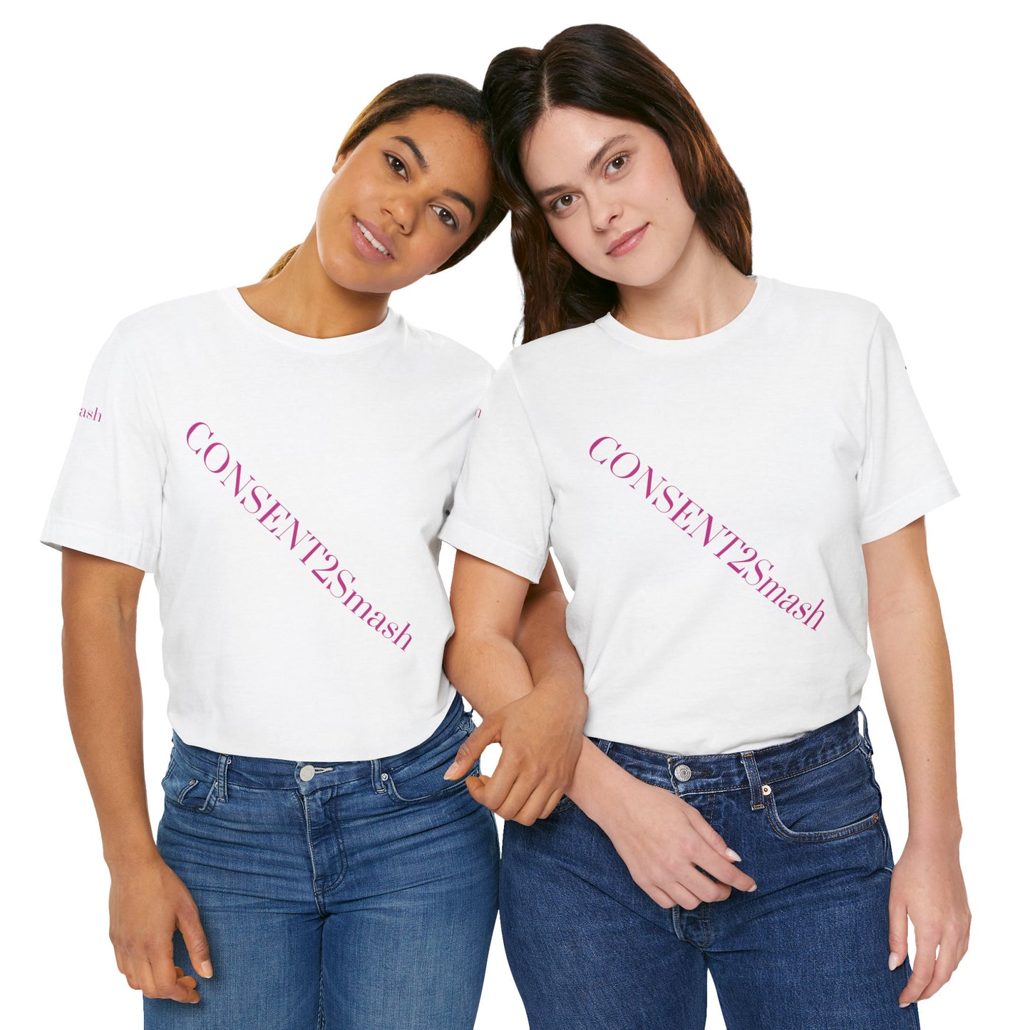 Consent 2 Smash Tee - Unisex Jersey Short Sleeve T-Shirt, Empowerment Apparel, Gender Equality, Affirmative Consent, LGBTQ+ Pride