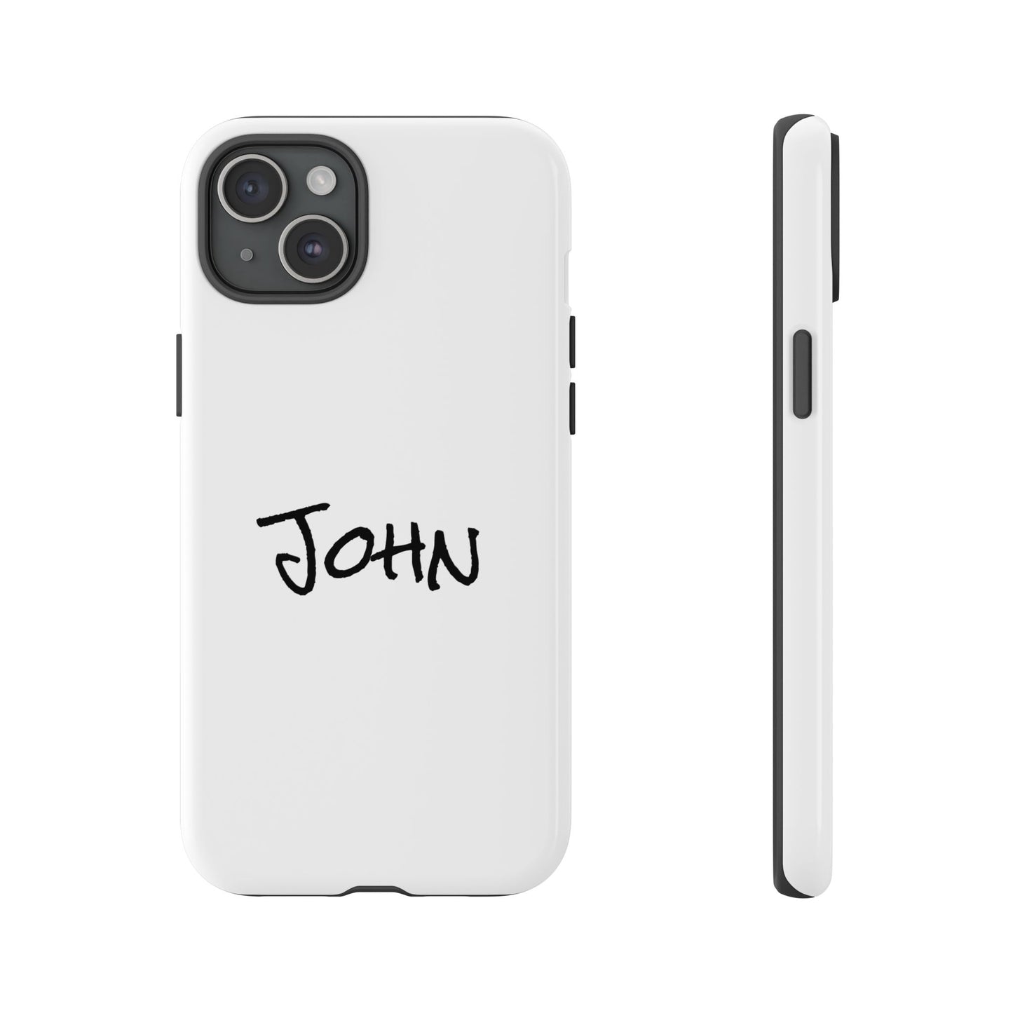 Personalized Phone Case for John, Custom Tough Phone Cover, Gift for Him, Unique Name Case, Durable Mobile Accessory