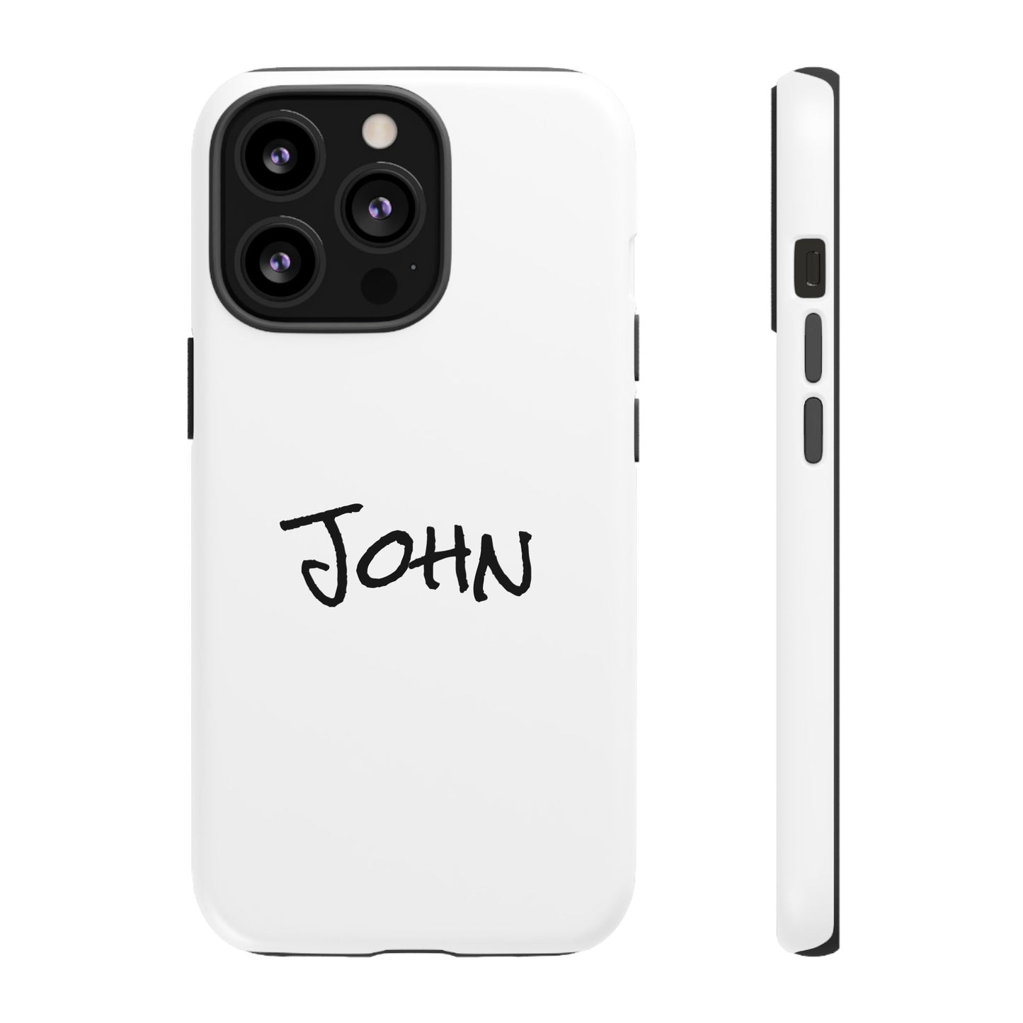 Personalized Phone Case for John, Custom Tough Phone Cover, Gift for Him, Unique Name Case, Durable Mobile Accessory