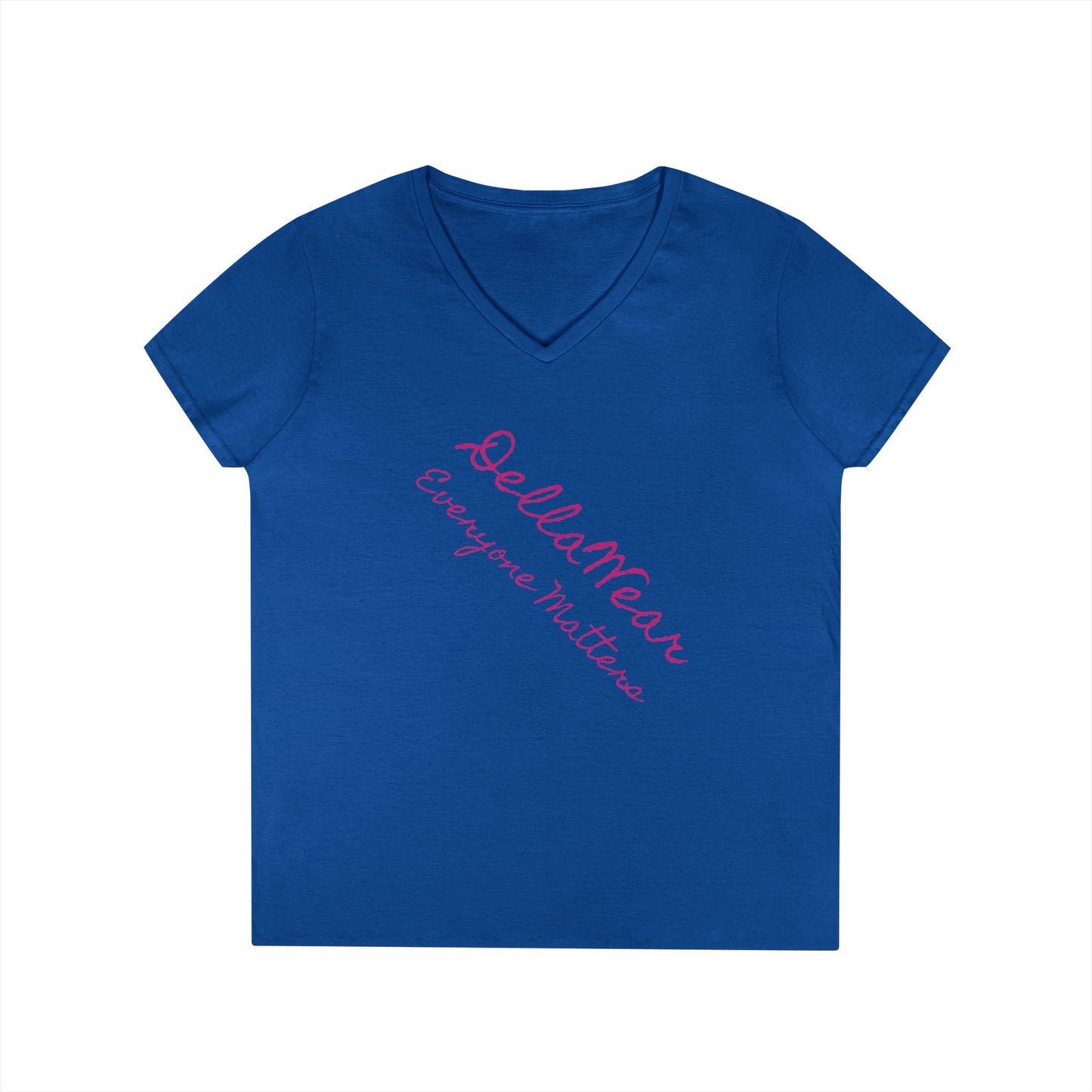 Empowering Ladies' V-Neck T-Shirt - Everyone Matters | Casual Wear, Gift for Her, Motivational Apparel, Inspirational Fashion