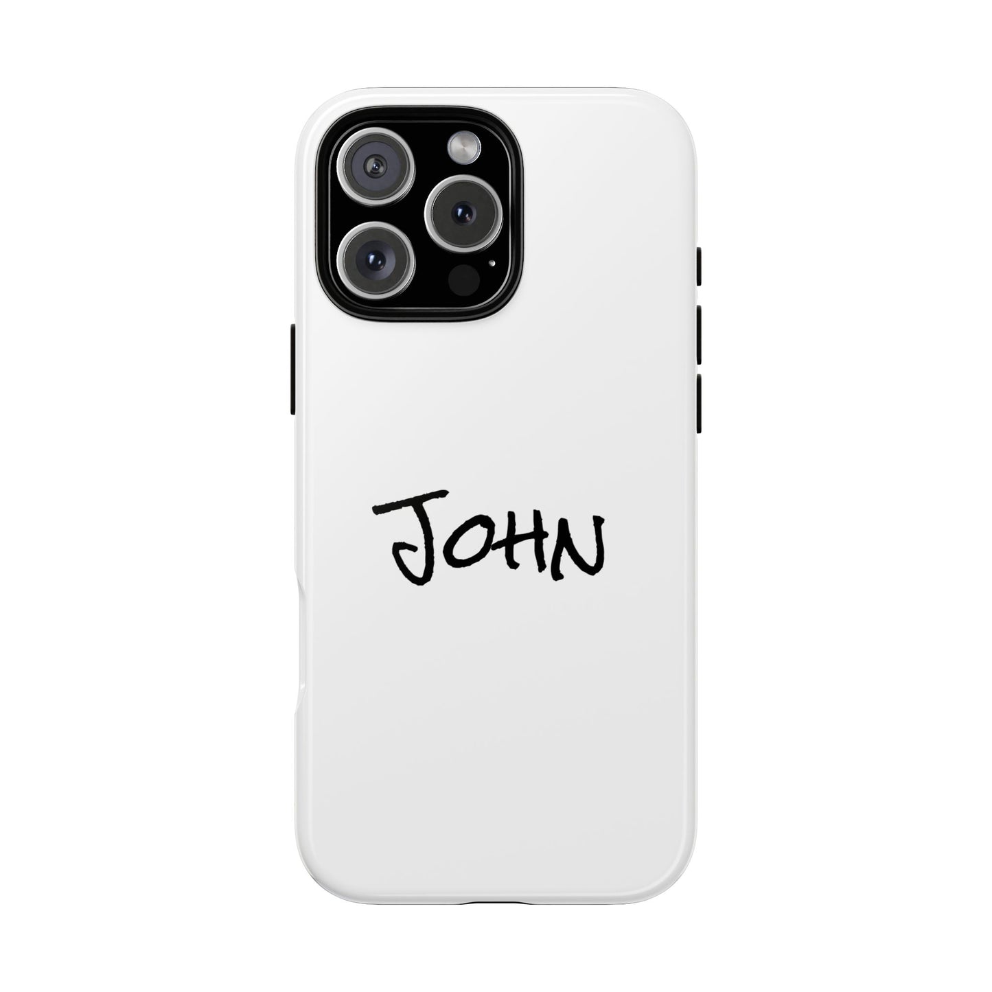 Personalized Phone Case for John, Custom Tough Phone Cover, Gift for Him, Unique Name Case, Durable Mobile Accessory