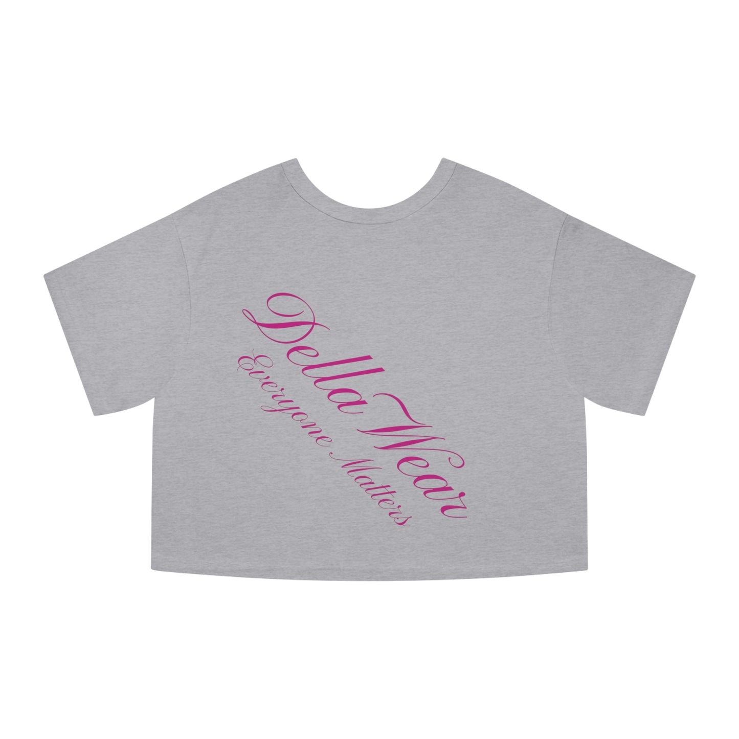 Cropped T-Shirt - DellaWear Everyone Matters, Trendy Crop Top, Empowering Apparel, Gift for Her, Casual Fashion