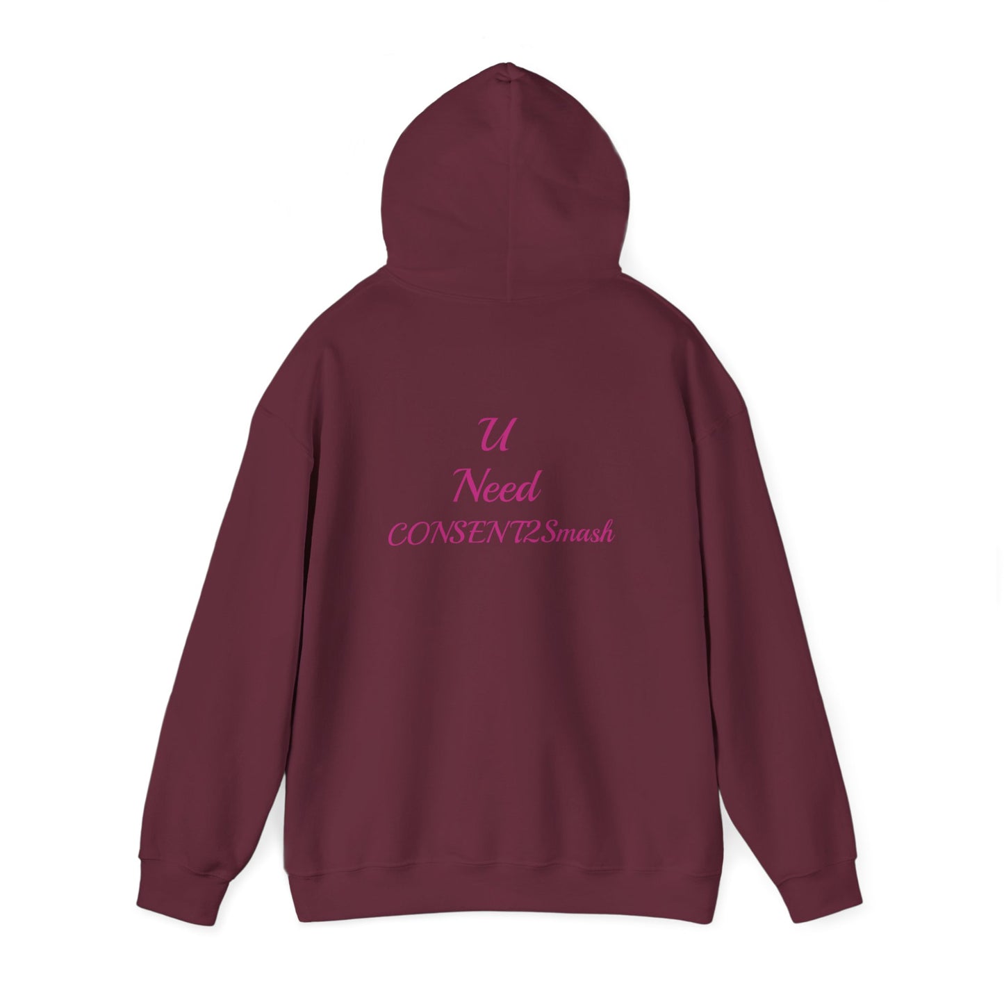 Consent to Smash Hooded Sweatshirt, Cozy Hoodie, Unisex Casual Wear, Streetwear, Gifts for Friends, Fun Party Outfit, Statements