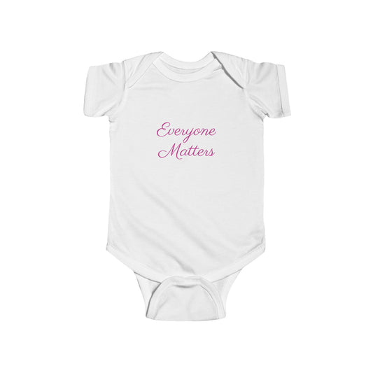 Everyone Matters Infant Bodysuit, Cute Baby Onesie, Meaningful Gift for Newborn, Baby Shower Surprise, First Outfits