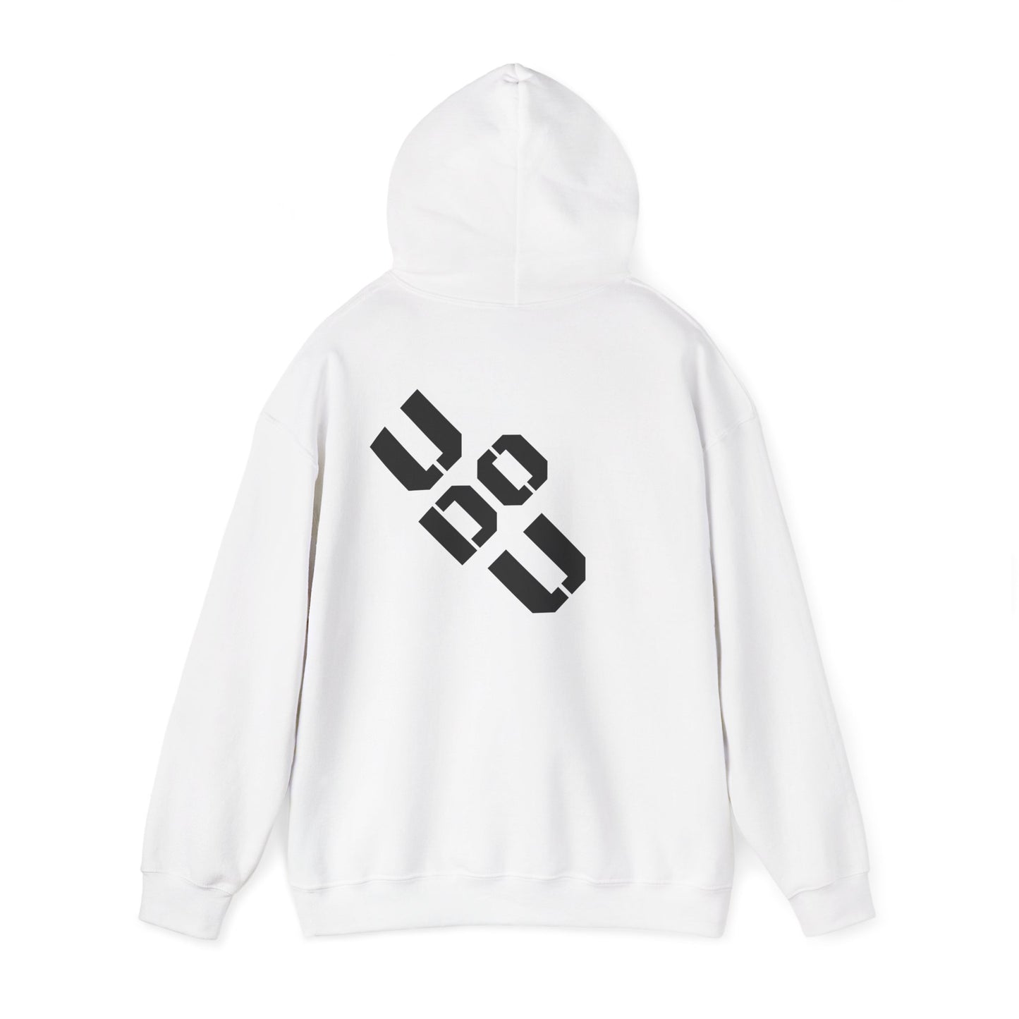 Unisex Heavy Blend Hoodie with Unique 'U DO U' Design, Perfect for Casual Wear, Gift for Friends, and Cozy Nights in