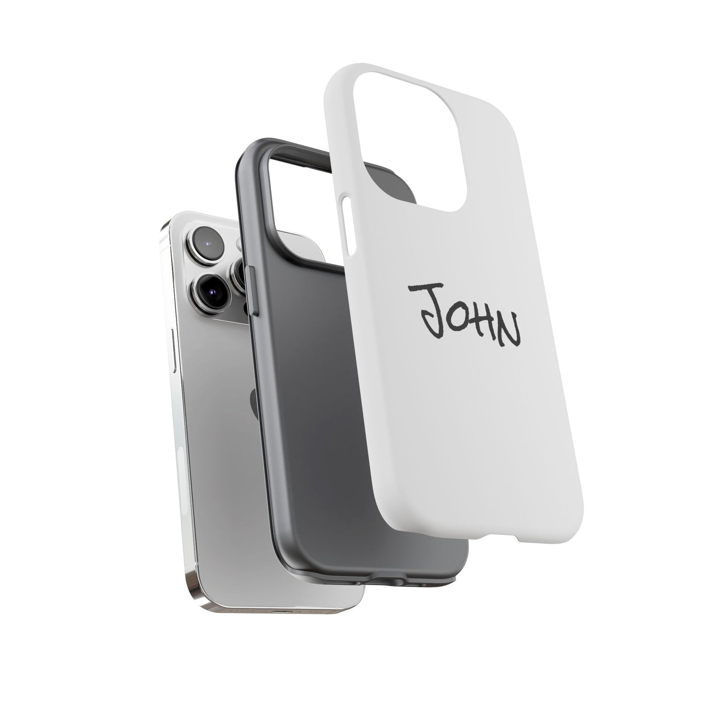 Personalized Phone Case for John, Custom Tough Phone Cover, Gift for Him, Unique Name Case, Durable Mobile Accessory