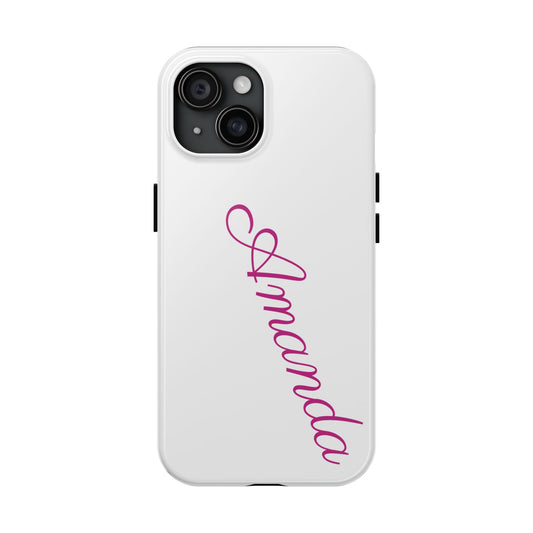 Personalized Tough Phone Case, Custom Name Phone Cover, Durable Mobile Case, Stylish Phone Accessory, Gift for Her