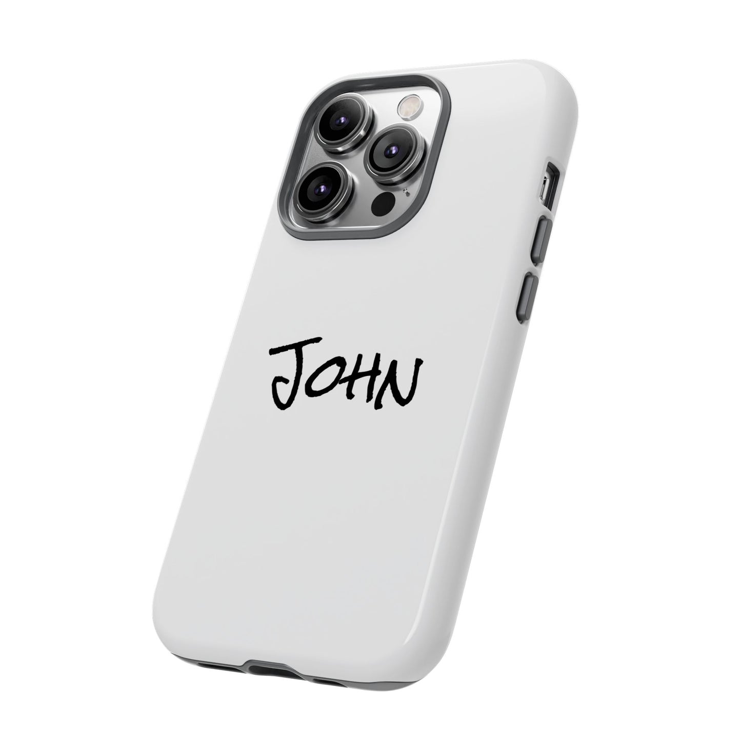 Personalized Phone Case for John, Custom Tough Phone Cover, Gift for Him, Unique Name Case, Durable Mobile Accessory