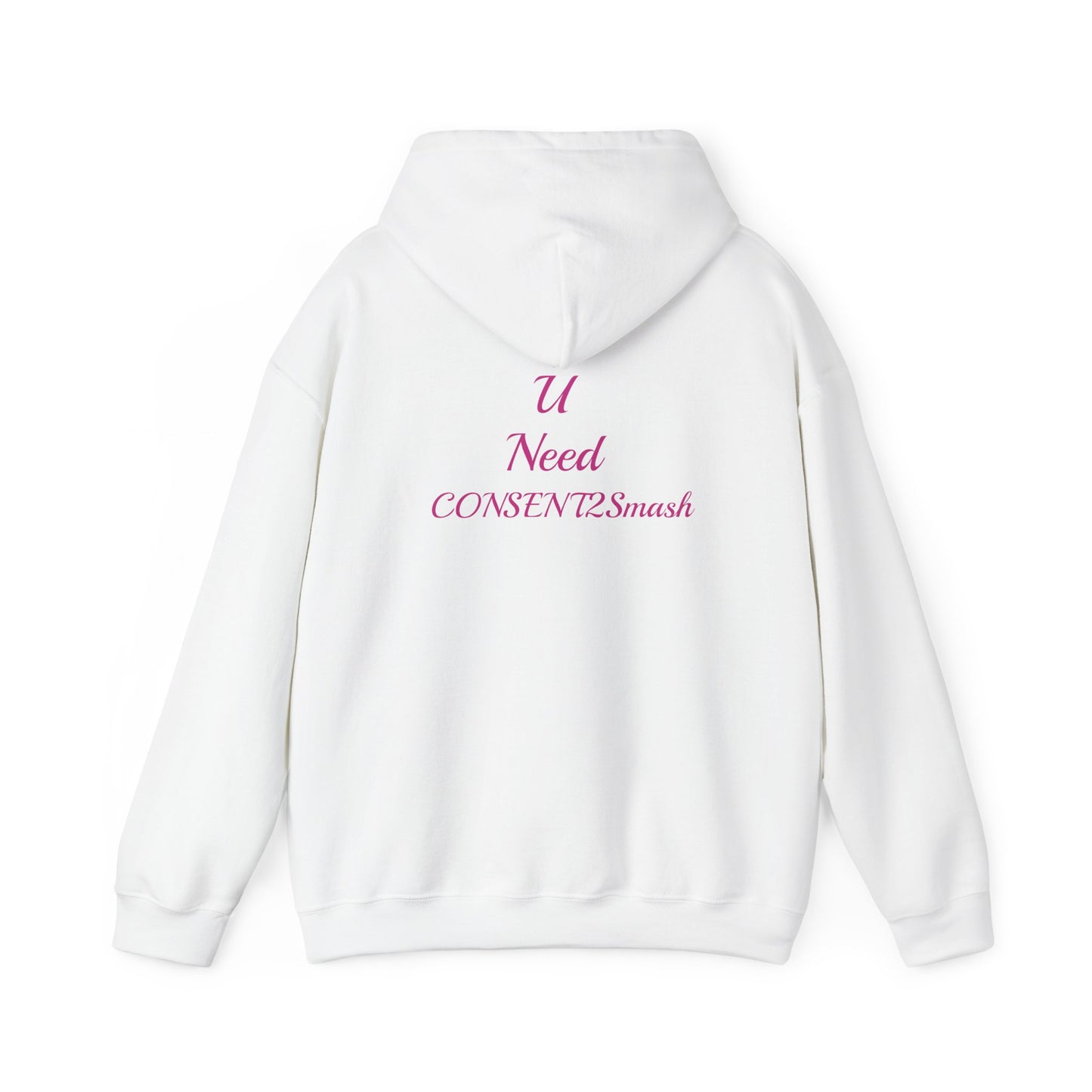 Consent to Smash Hooded Sweatshirt, Cozy Hoodie, Unisex Casual Wear, Streetwear, Gifts for Friends, Fun Party Outfit, Statements