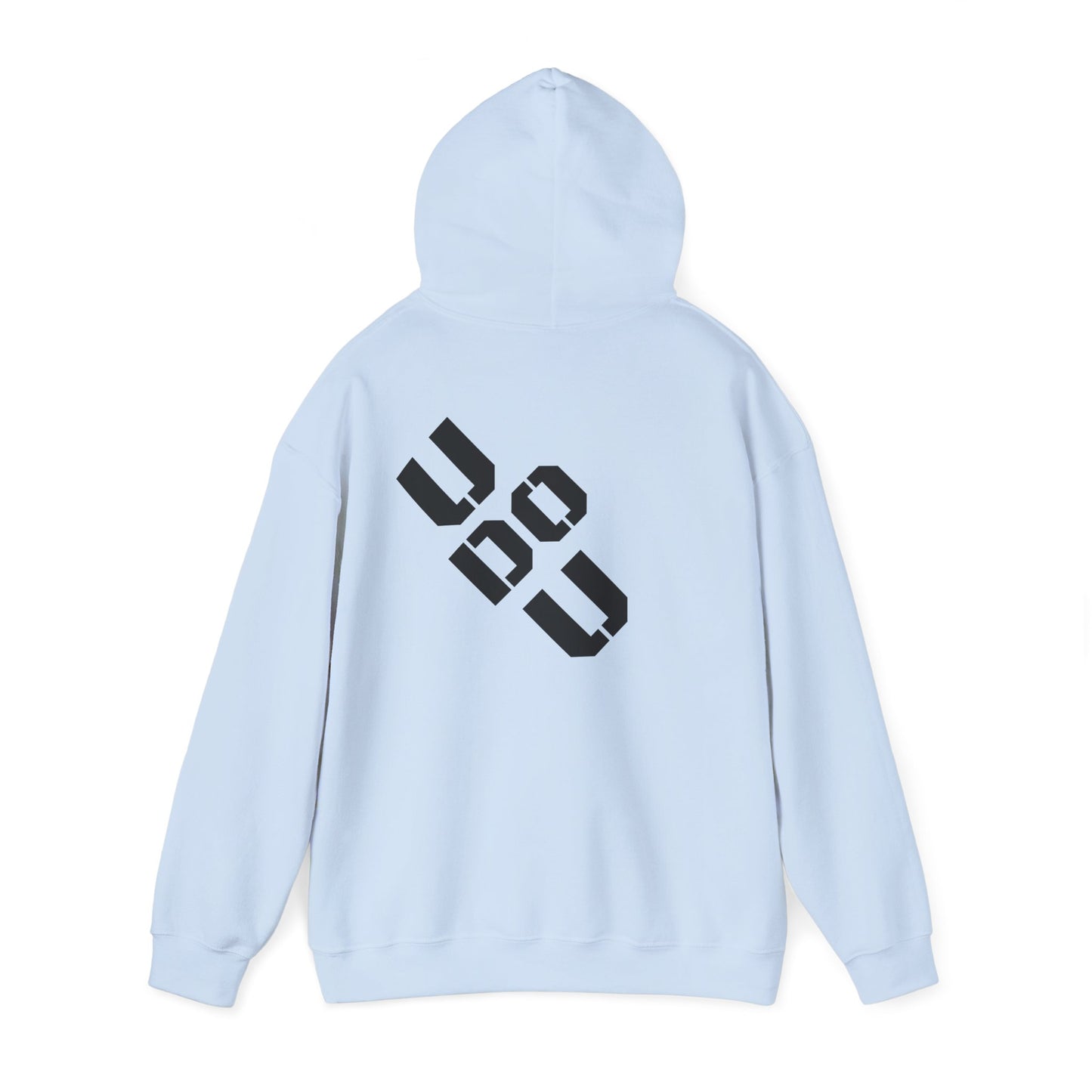 Unisex Heavy Blend Hoodie with Unique 'U DO U' Design, Perfect for Casual Wear, Gift for Friends, and Cozy Nights in