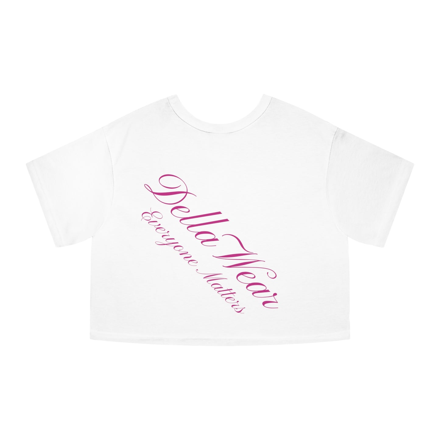 Cropped T-Shirt - DellaWear Everyone Matters, Trendy Crop Top, Empowering Apparel, Gift for Her, Casual Fashion