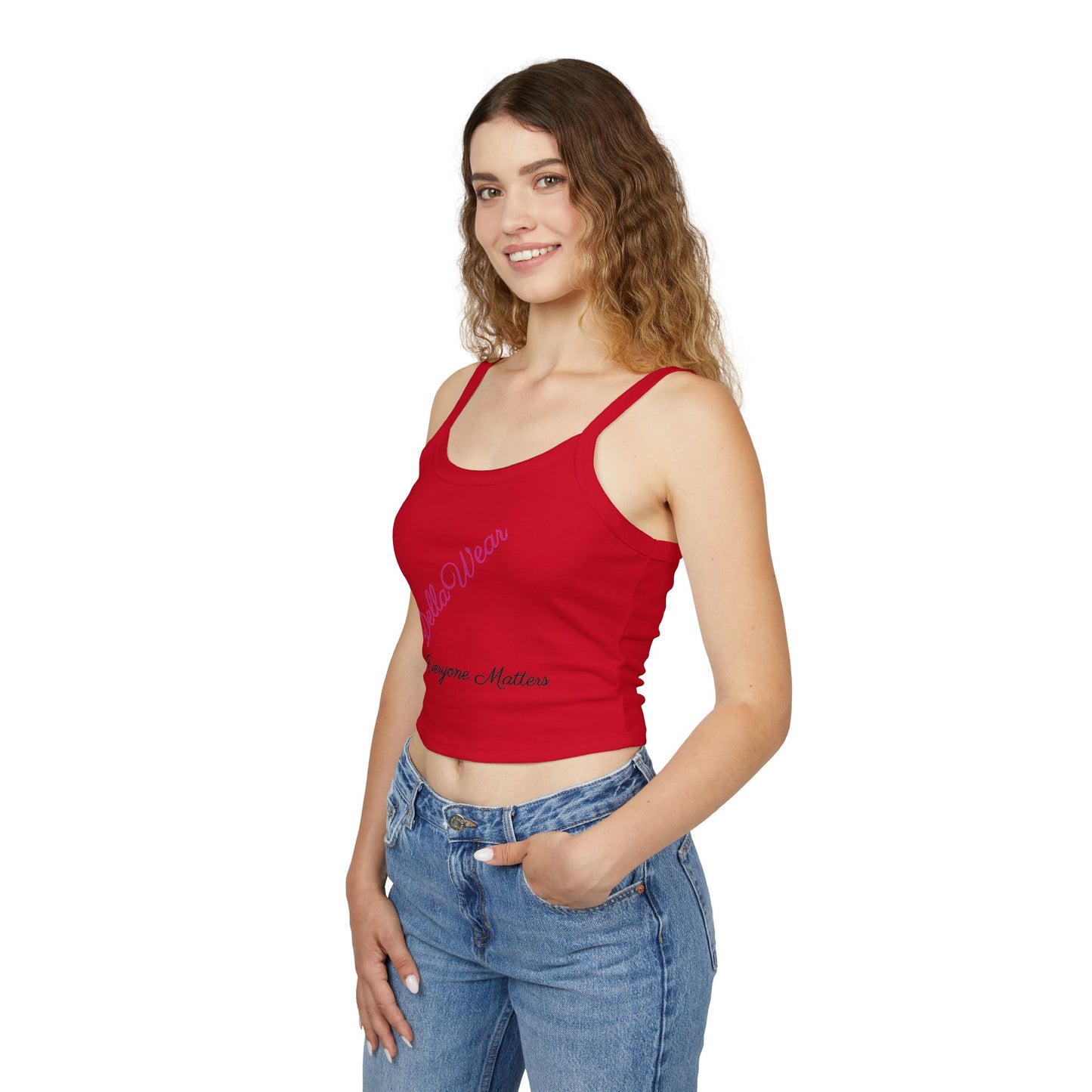 Empowering Spaghetti Strap Tank Top - Everyone Matters, Women's Fashion, Summer Wear, Gifts for Her, Motivational Apparel