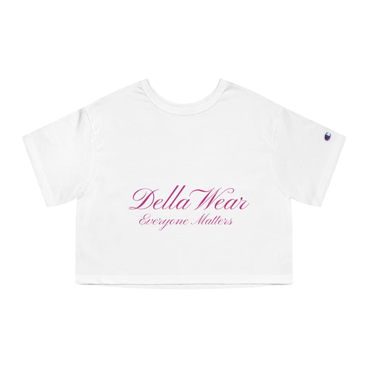 Cropped T-Shirt - DellaWear Everyone Matters, Trendy Crop Top, Empowering Apparel, Gift for Her, Casual Fashion