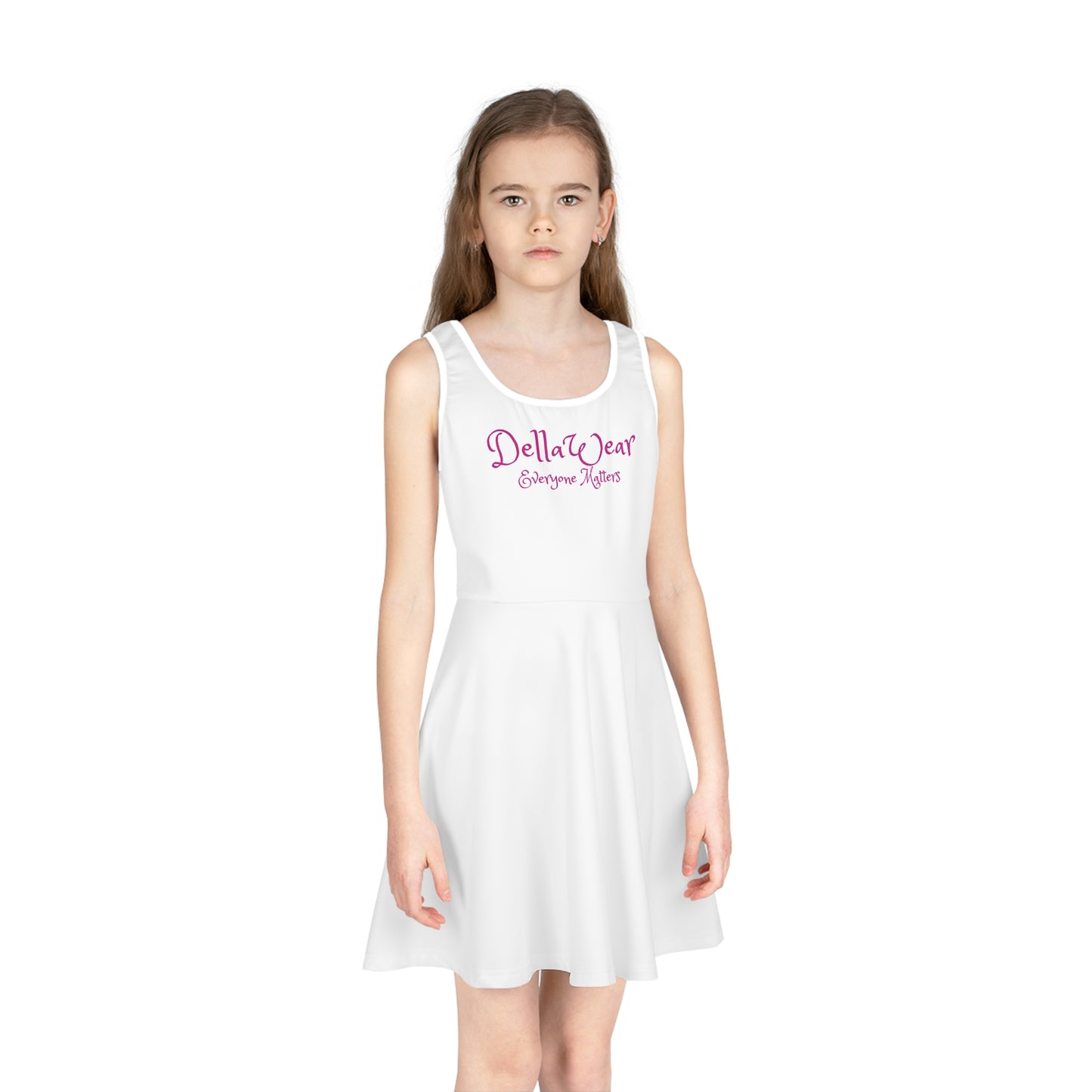 Girls' Sleeveless Sundress - Cute Summer Outfit, Playful Dress, Birthday Gift, Lightweight Sundress, Toddler Girl Fashion