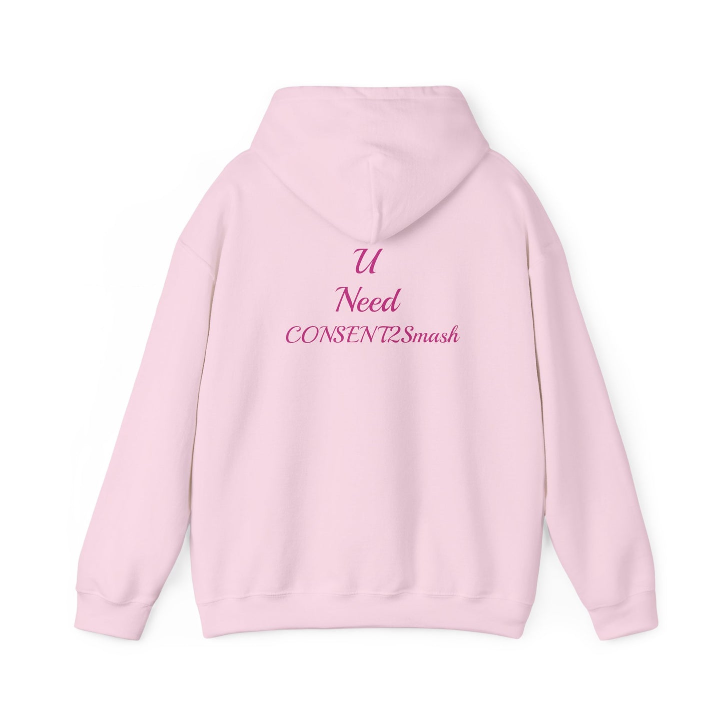 Consent to Smash Hooded Sweatshirt, Cozy Hoodie, Unisex Casual Wear, Streetwear, Gifts for Friends, Fun Party Outfit, Statements