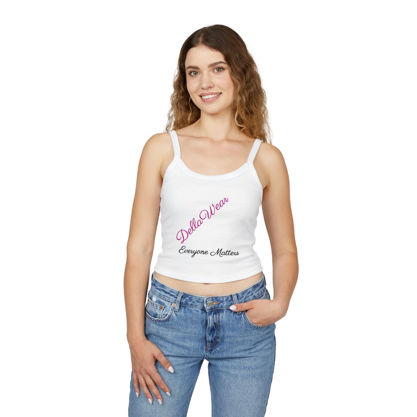 Empowering Spaghetti Strap Tank Top - Everyone Matters, Women's Fashion, Summer Wear, Gifts for Her, Motivational Apparel