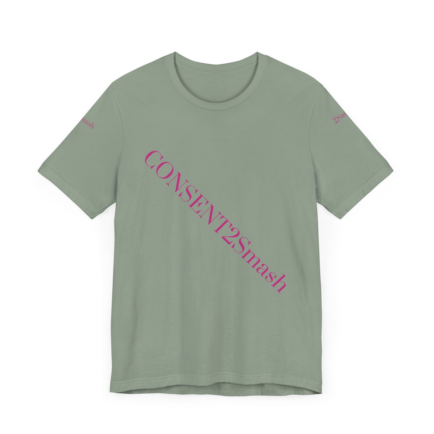 Consent 2 Smash Tee - Unisex Jersey Short Sleeve T-Shirt, Empowerment Apparel, Gender Equality, Affirmative Consent, LGBTQ+ Pride