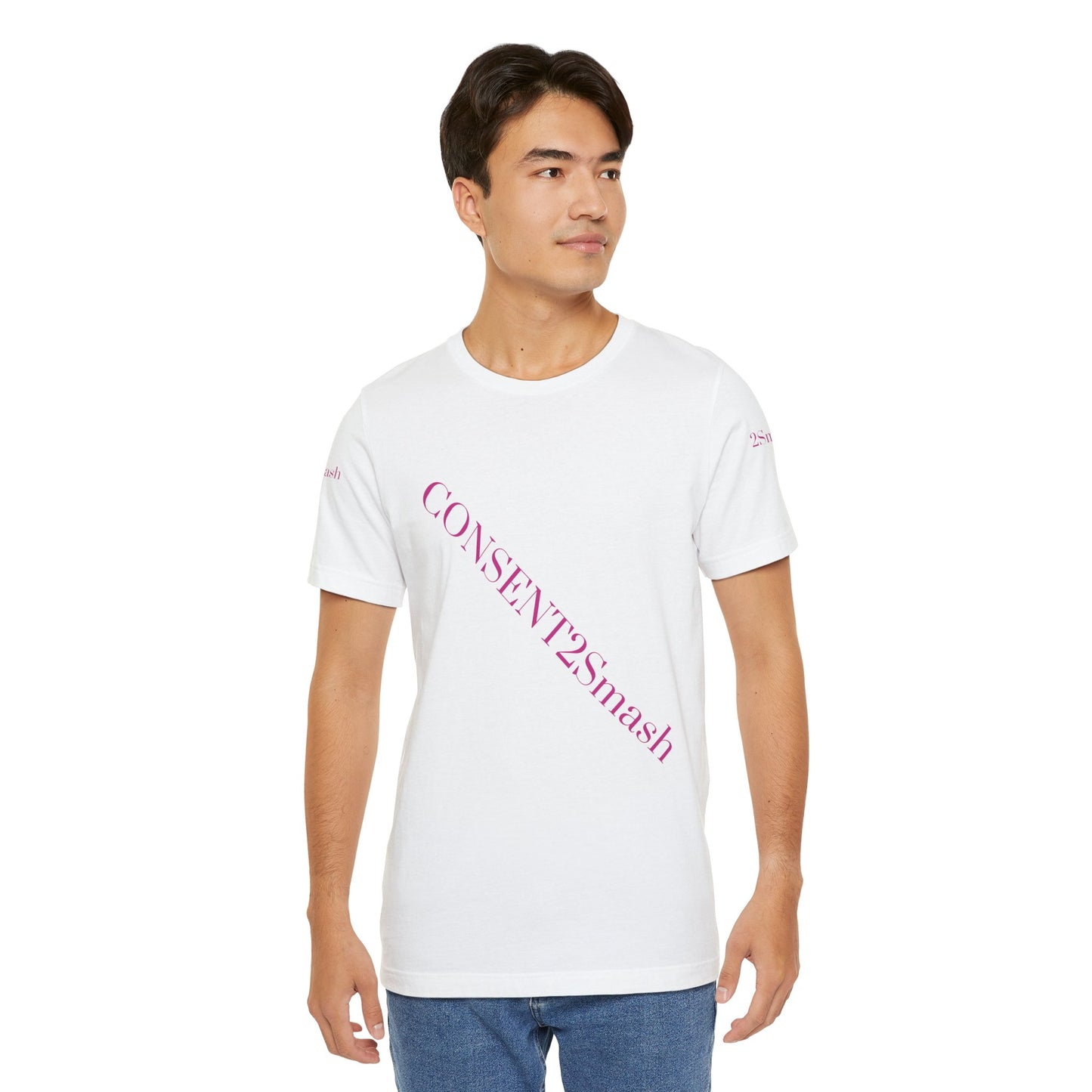 Consent 2 Smash Tee - Unisex Jersey Short Sleeve T-Shirt, Empowerment Apparel, Gender Equality, Affirmative Consent, LGBTQ+ Pride