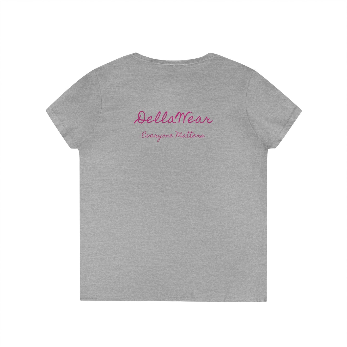 Empowering Ladies' V-Neck T-Shirt - Everyone Matters | Casual Wear, Gift for Her, Motivational Apparel, Inspirational Fashion