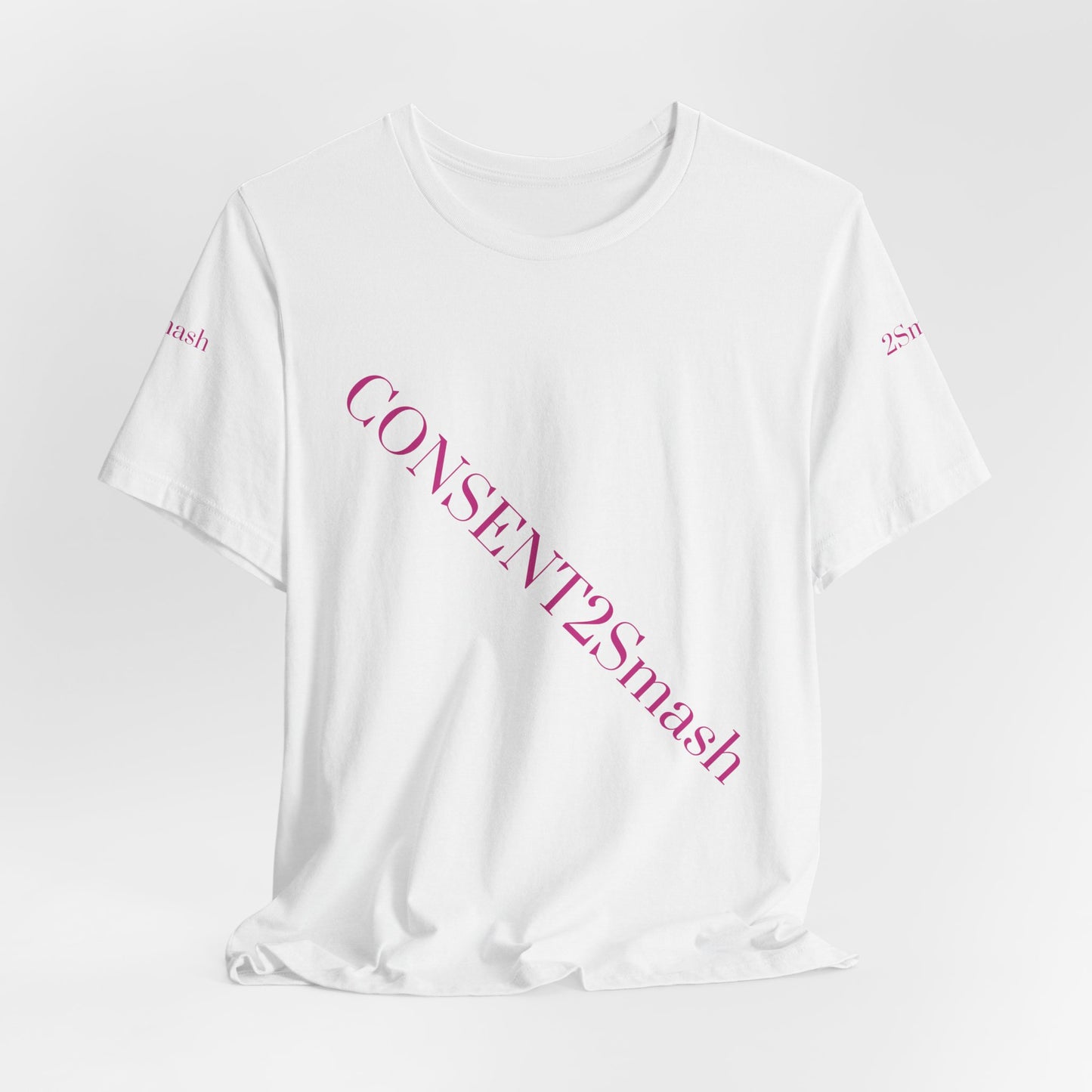 Consent 2 Smash Tee - Unisex Jersey Short Sleeve T-Shirt, Empowerment Apparel, Gender Equality, Affirmative Consent, LGBTQ+ Pride