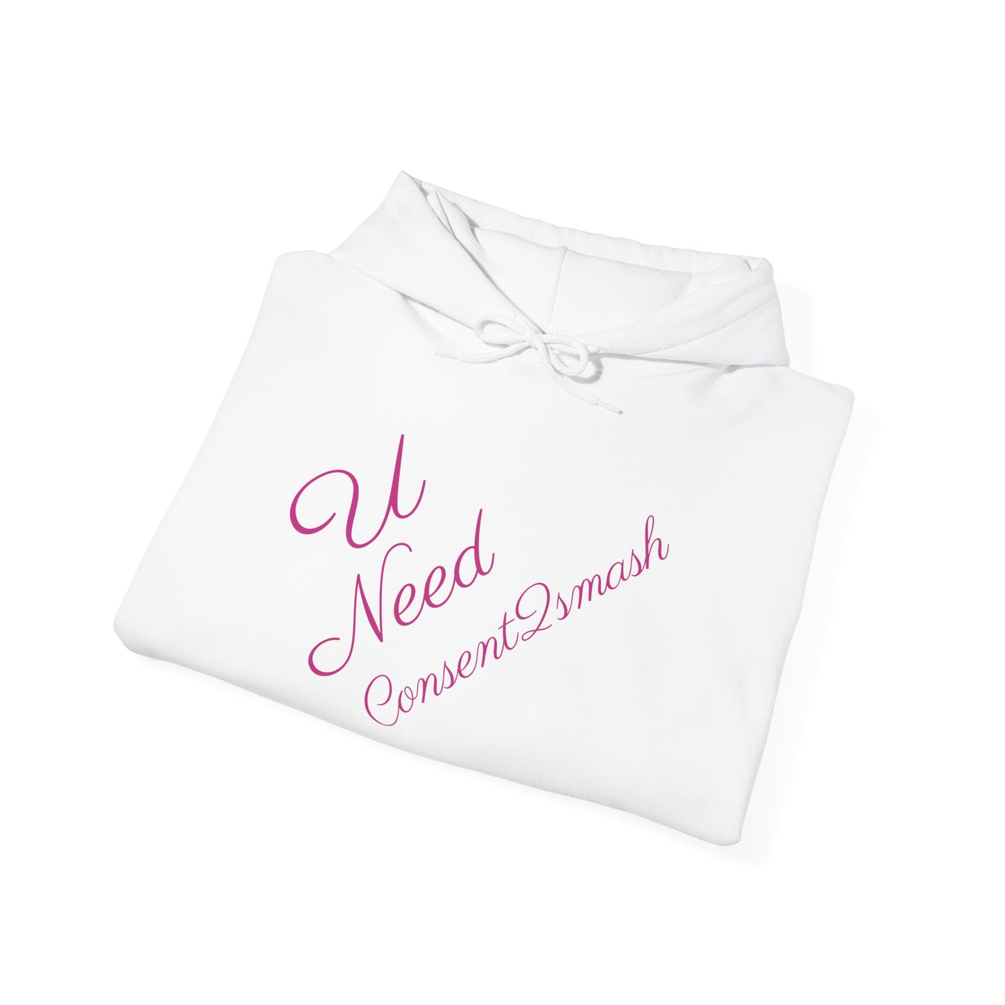 Consent to Smash Hooded Sweatshirt, Cozy Hoodie, Unisex Casual Wear, Streetwear, Gifts for Friends, Fun Party Outfit, Statements