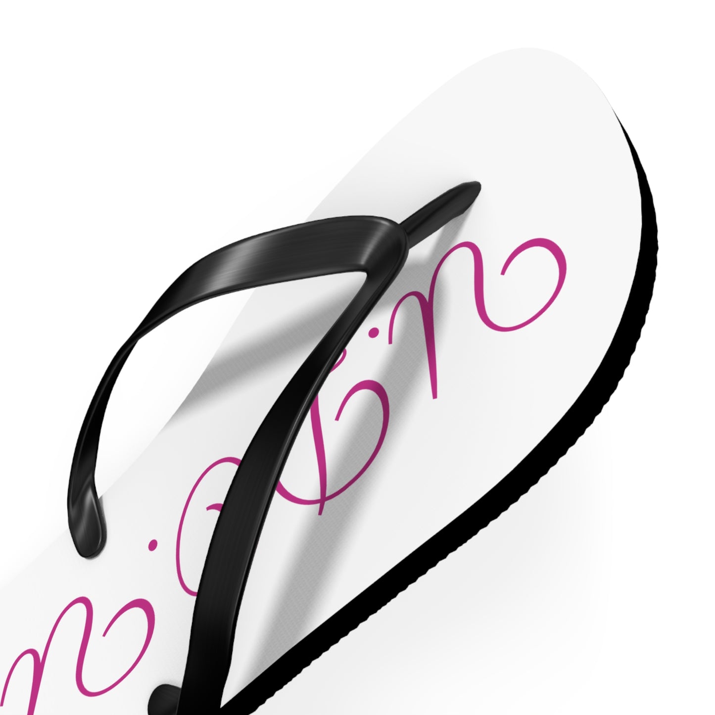 Stylish Flip Flops with Custom Text, Casual Summer Sandals, Beach Wear, Gift for Her, Vacation Essential, Fun Footwear