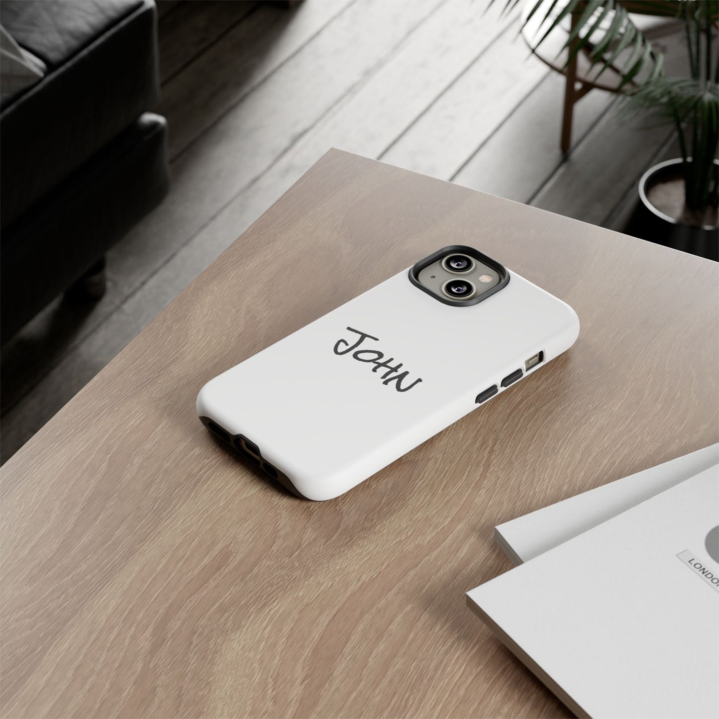 Personalized Phone Case for John, Custom Tough Phone Cover, Gift for Him, Unique Name Case, Durable Mobile Accessory