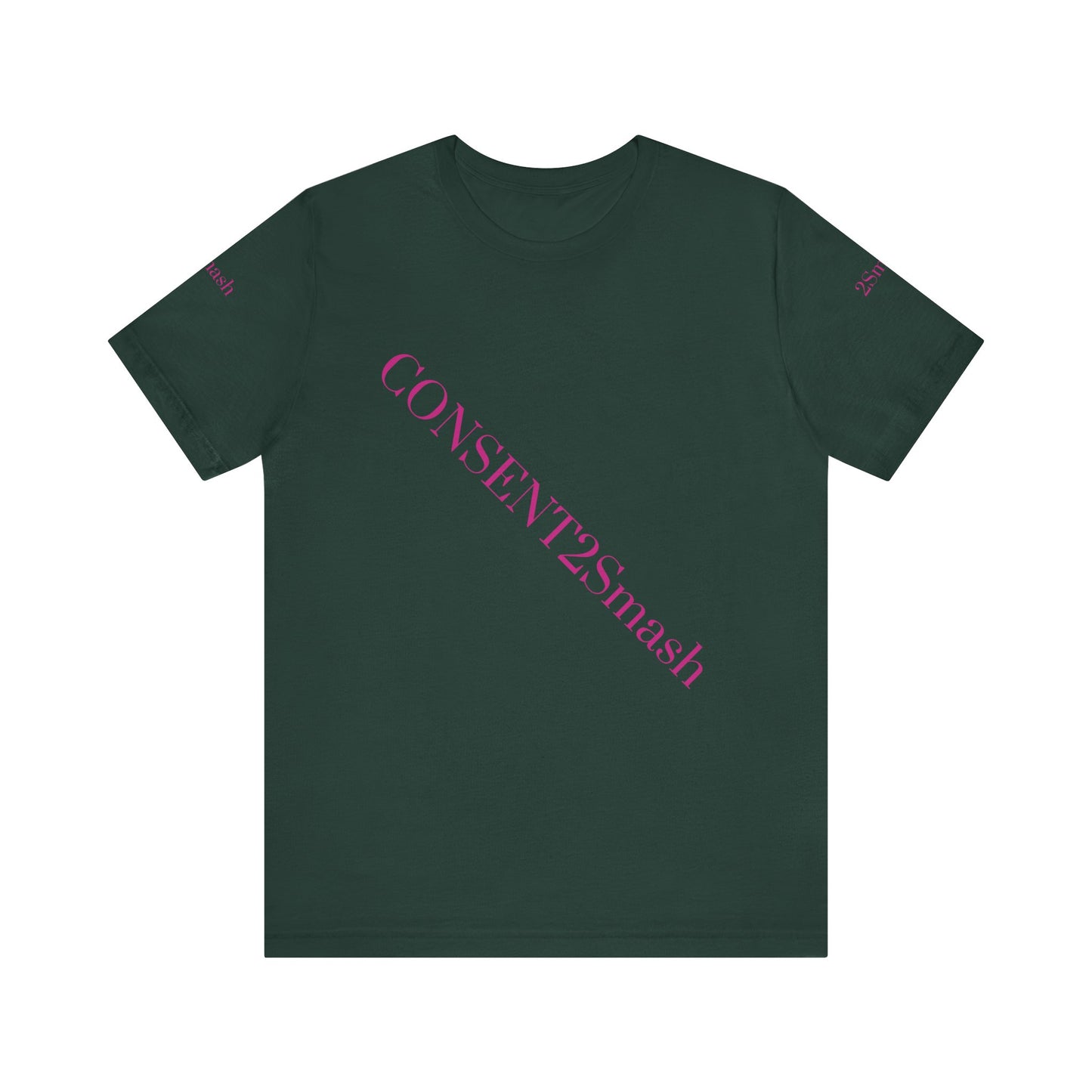 Consent 2 Smash Tee - Unisex Jersey Short Sleeve T-Shirt, Empowerment Apparel, Gender Equality, Affirmative Consent, LGBTQ+ Pride
